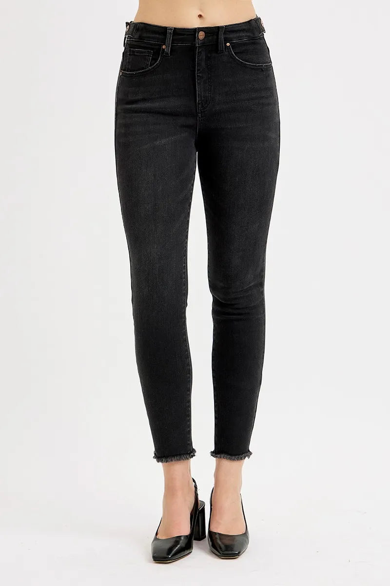 RISEN Full Size Tummy Control High Rise Adjustable Waist Skinny Jeans Plus Size - Premium Women / Jeans & Denim from Trendsi - Just $61.99! Shop now at Handbags Specialist Headquarter