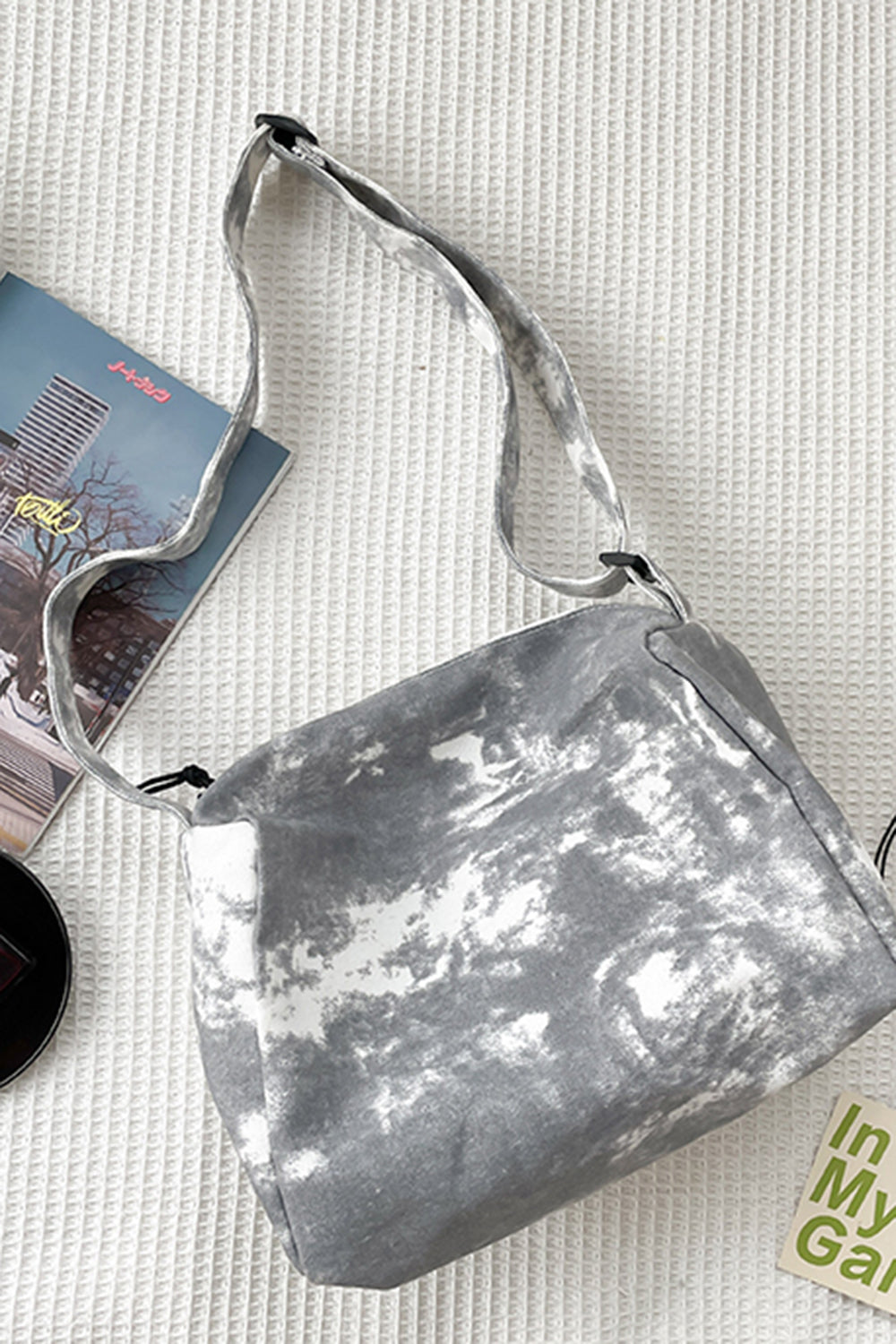 Tie-Dye Canvas Crossbody Bag - Premium handbags from Trendsi - Just $20.99! Shop now at Handbags Specialist Headquarter