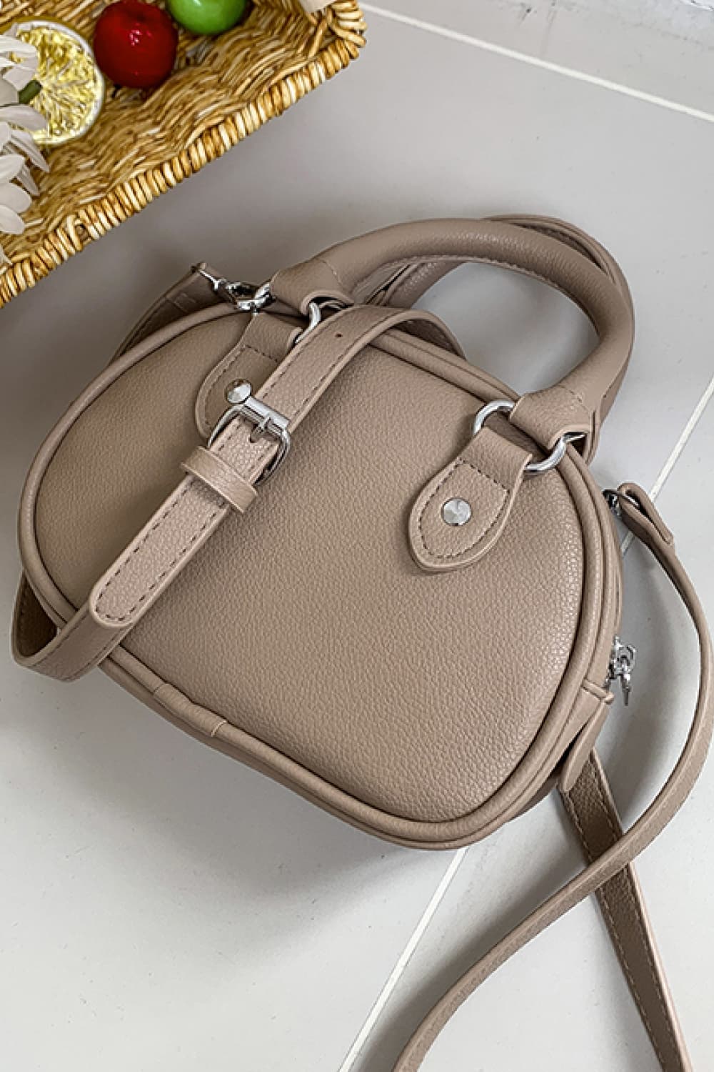 PU Leather Handbag - Premium Handbags from Trendsi - Just $21.99! Shop now at Handbags Specialist Headquarter