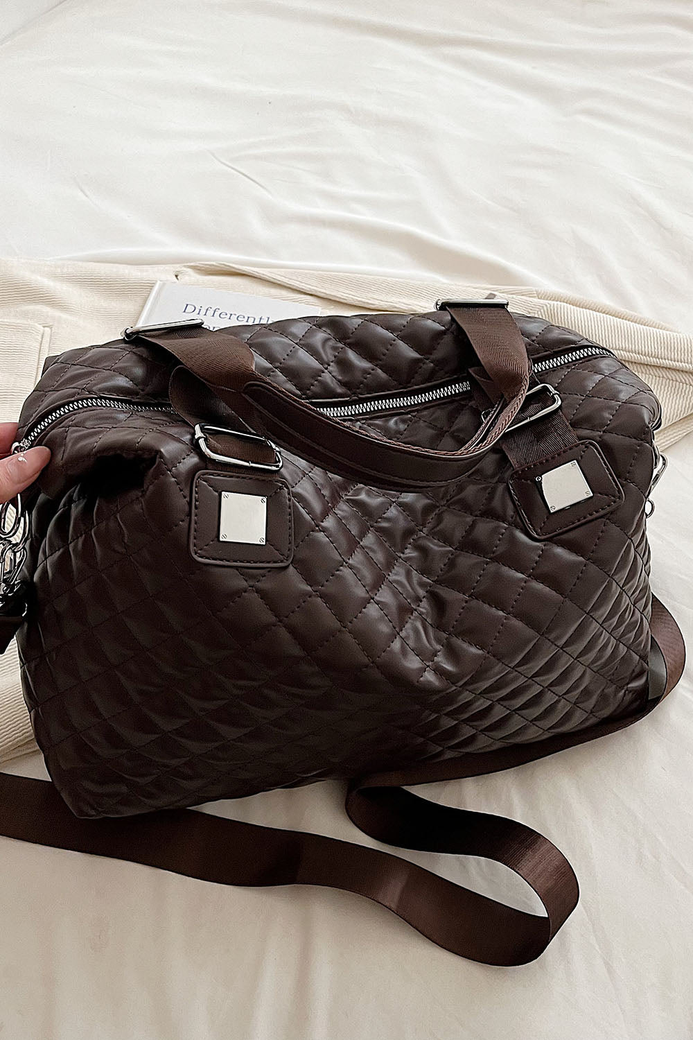 PU Leather Handbag - Premium Handbags from Trendsi - Just $33.99! Shop now at Handbags Specialist Headquarter
