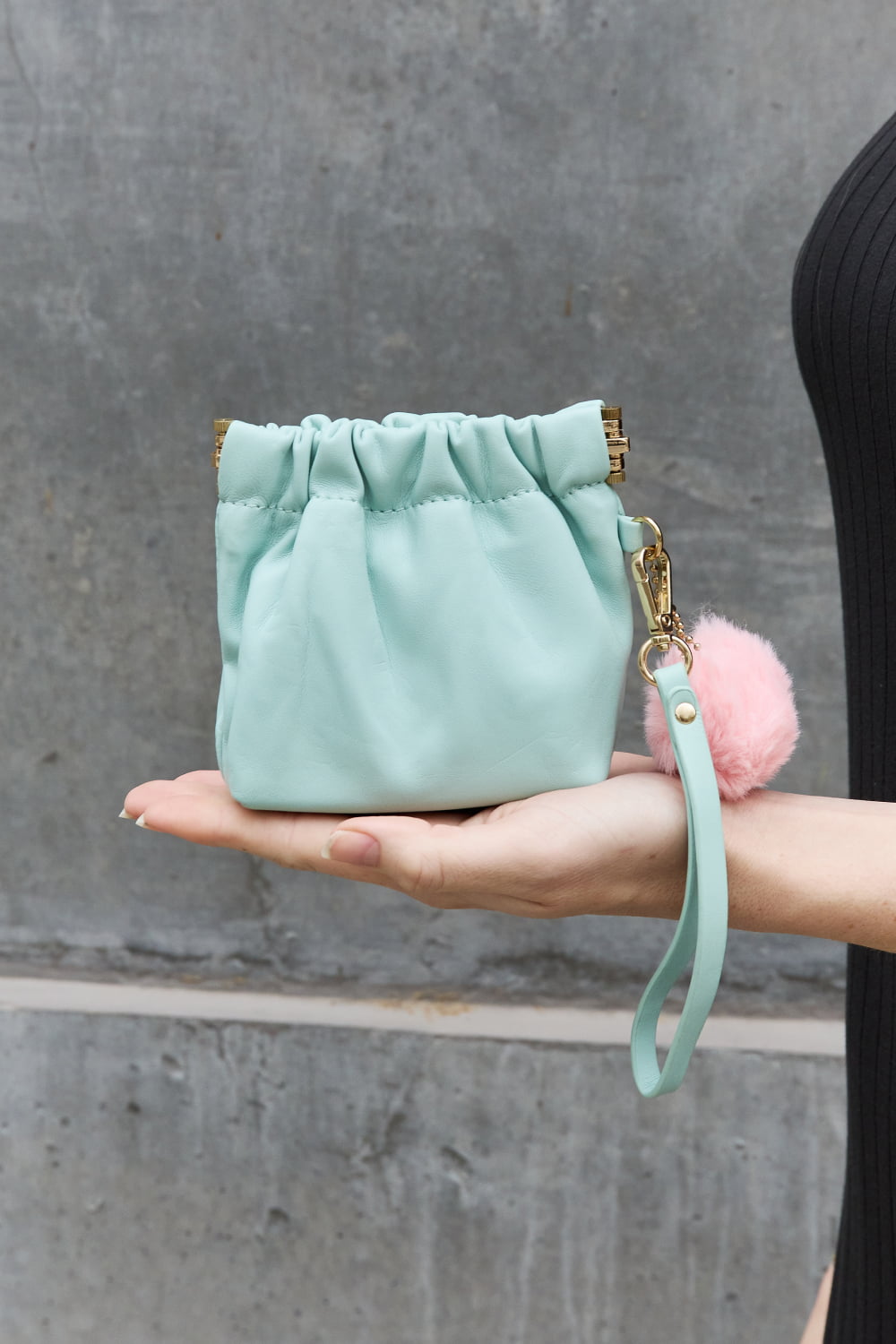 Nicole Lee USA Faux Leather Pouch - Premium Handbags from Trendsi - Just $22.99! Shop now at Handbags Specialist Headquarter