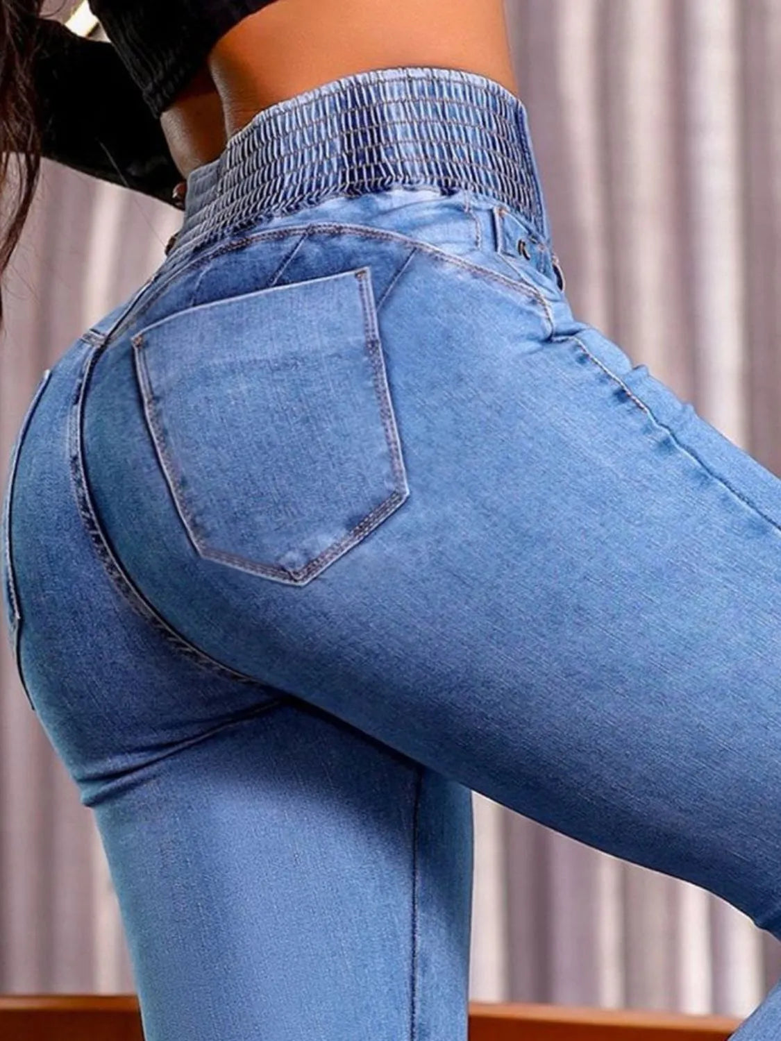 High Rise Bootcut Jeans - Premium Women / Jeans & Denim from Trendsi - Just $41.10! Shop now at Handbags Specialist Headquarter