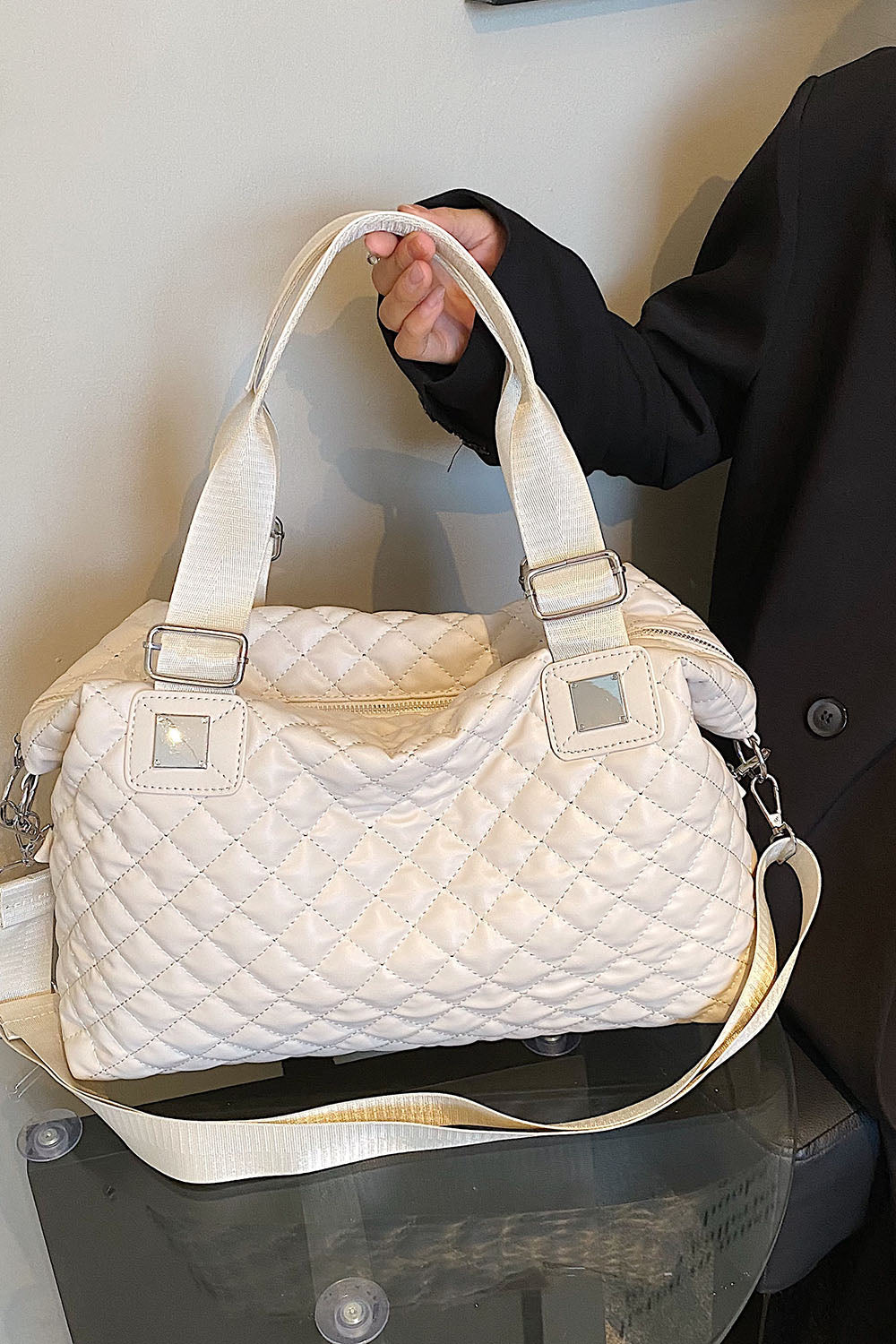 PU Leather Handbag - Premium Handbags from Trendsi - Just $33.99! Shop now at Handbags Specialist Headquarter