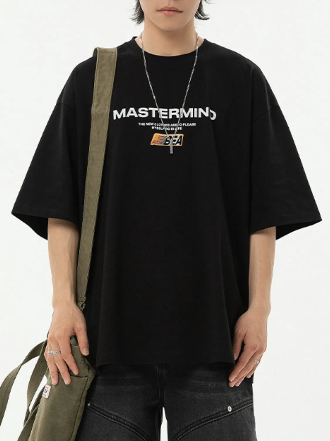 Men's Full Size Round Neck Half Sleeve T-Shirt Plus Size - Premium Men's T Shirt from Trendsi - Just $26.12! Shop now at Handbags Specialist Headquarter
