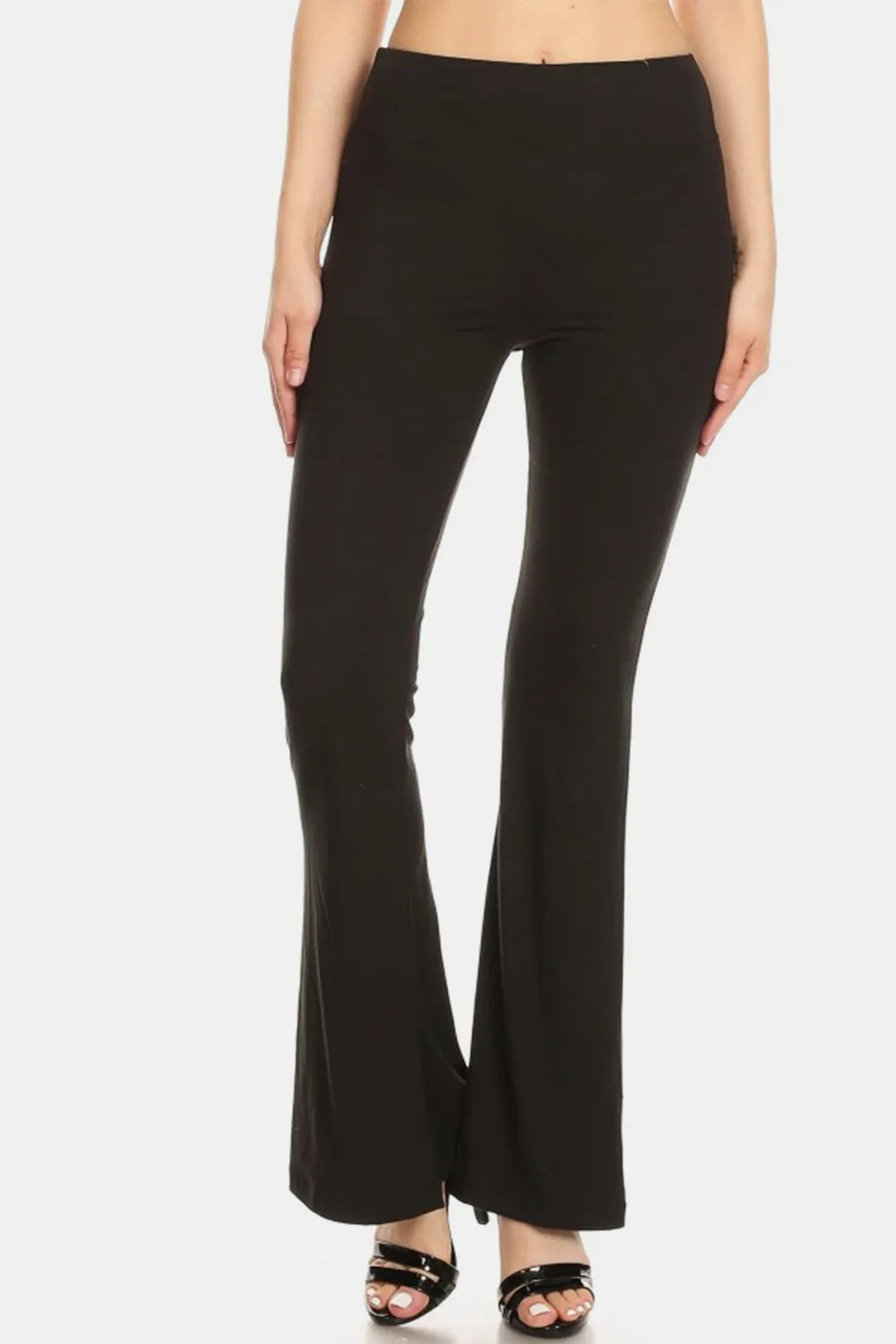 Leggings Depot High Waist Flare Leggings - Premium Leggings from Trendsi - Just $35.16! Shop now at Handbags Specialist Headquarter