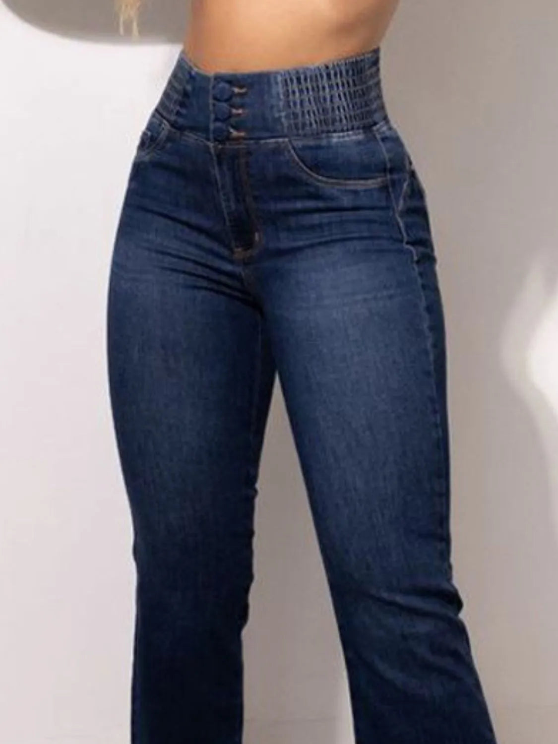 High Rise Bootcut Jeans - Premium Women / Jeans & Denim from Trendsi - Just $41.10! Shop now at Handbags Specialist Headquarter