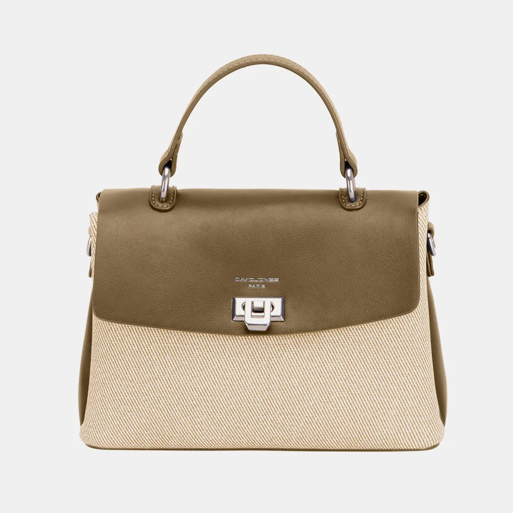 David Jones Striped Contrast Handbag - Premium Handbags from Trendsi - Just $43.99! Shop now at Handbags Specialist Headquarter