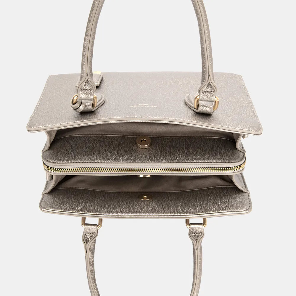 Stylish & Durable David Jones PU Leather Handbag - Premium Handbags from Trendsi - Just $48.99! Shop now at Handbags Specialist Headquarter