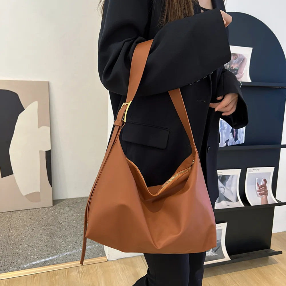 Adjustable Strap PU Leather Handbag - Premium Tote Bag from Trendsi - Just $39.99! Shop now at Handbags Specialist Headquarter