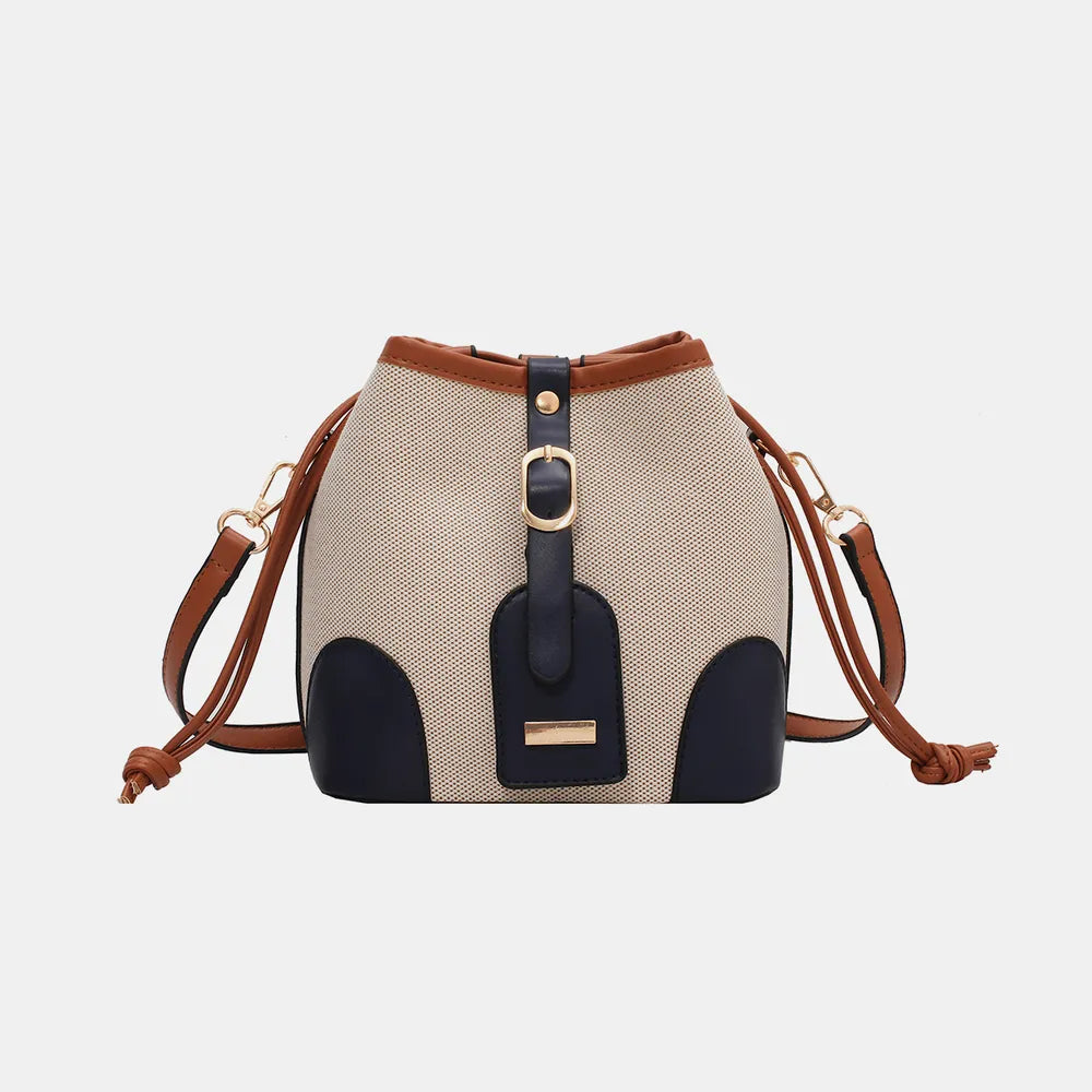 Straw Braided Adjustable Strap Crossbody Bag - Premium Crossbody Bag from Trendsi - Just $38.99! Shop now at Handbags Specialist Headquarter