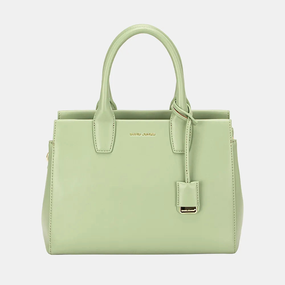 David Jones PU Leather Handbag - Premium Handbags from Trendsi - Just $47.99! Shop now at Handbags Specialist Headquarter