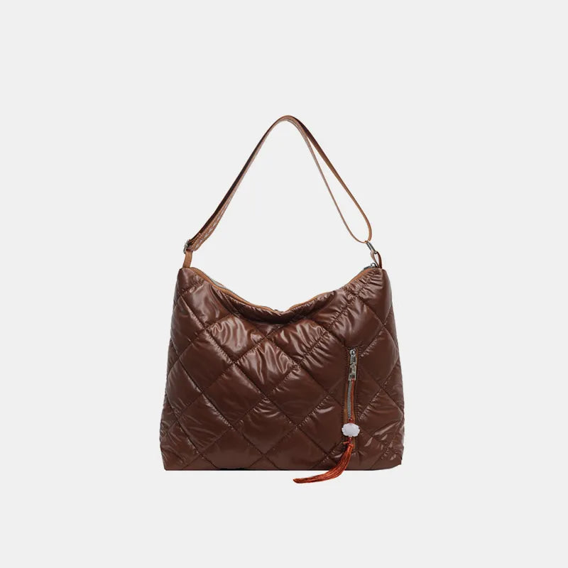 Quilted Nylon Travel Bag - Premium travel-bag from Trendsi - Just $39.99! Shop now at Handbags Specialist Headquarter