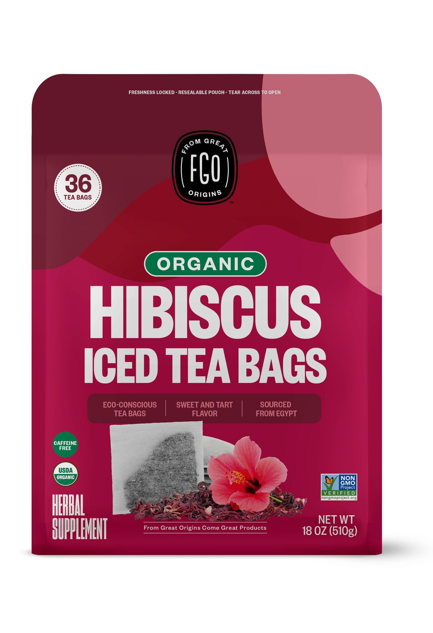 ElderZen Organic Tea - Caffeine-Free Eco Bags