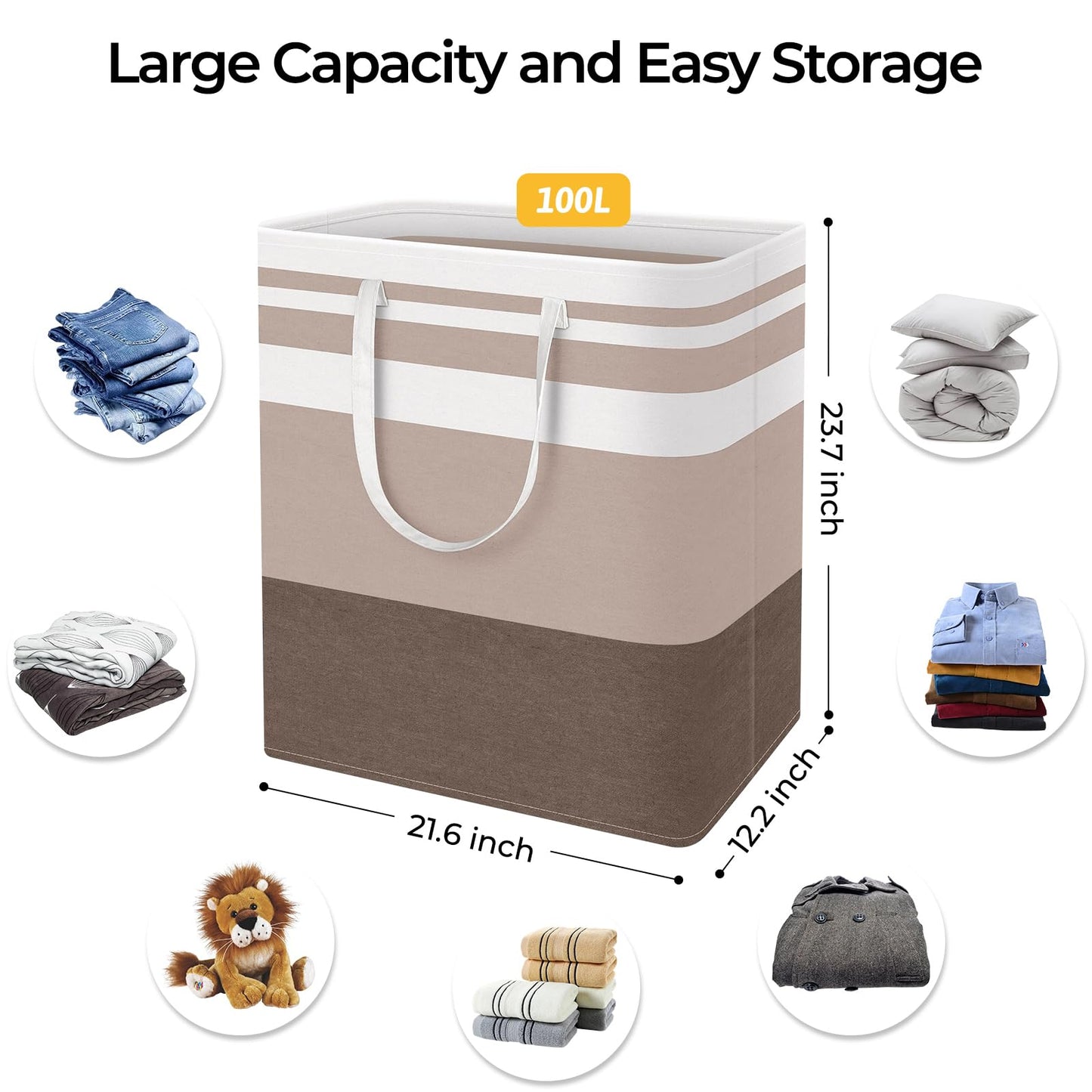 HomeHacks Duo Waterproof Laundry Baskets