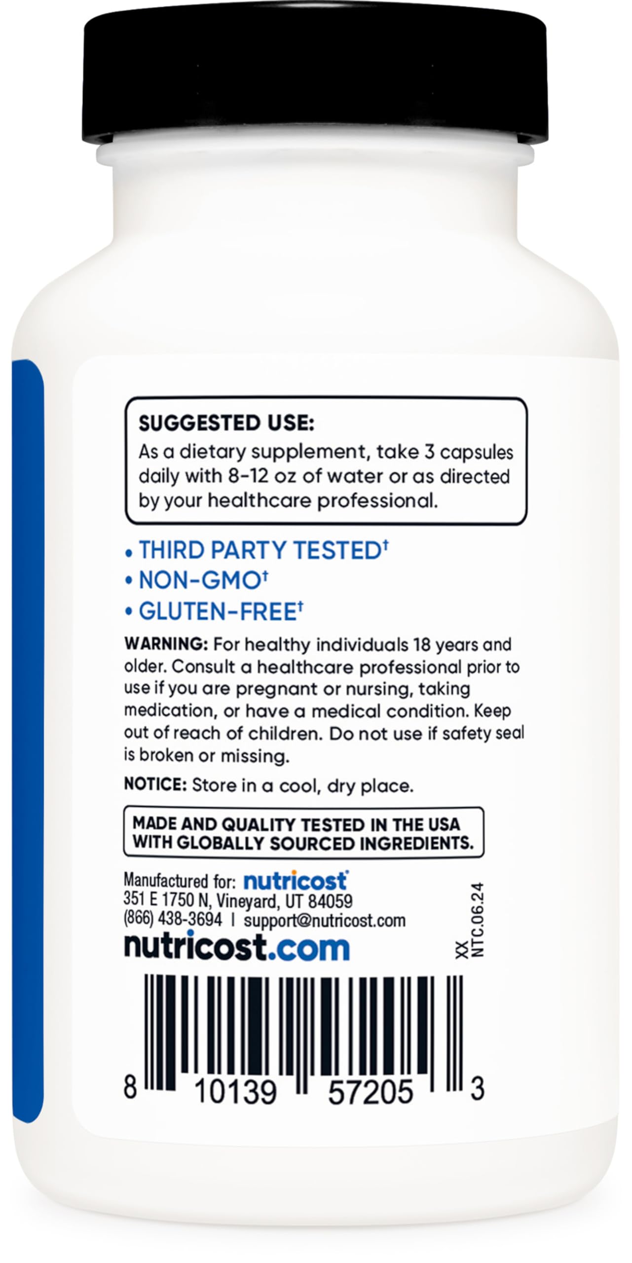 Nutricost Nitric Oxide Surge 2250mg - 180 Caps
