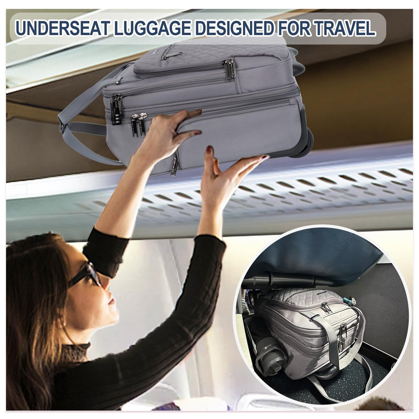 EMPSIGN 16 Wheeled Underseat Travel Bag