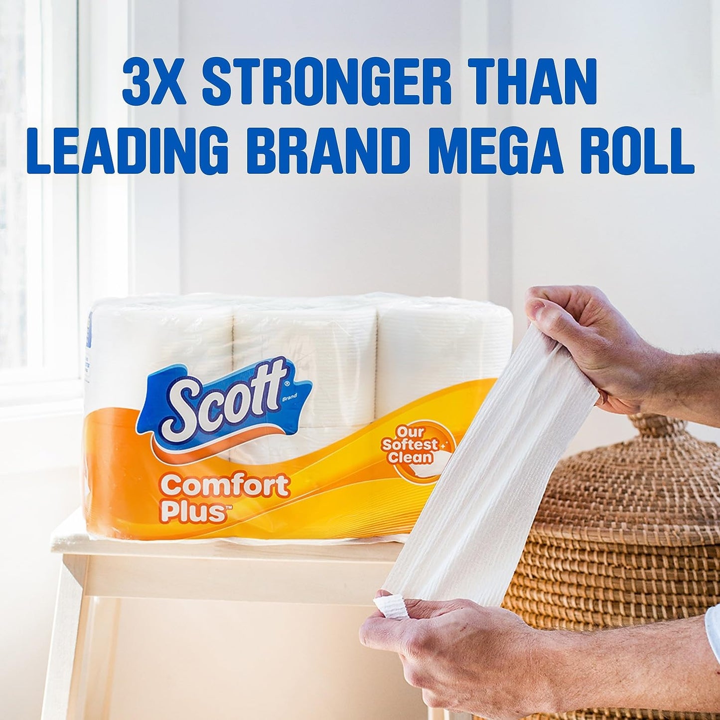 Scott Comfort+ 12 Double Rolls, 231 Sheets, Septic-Safe