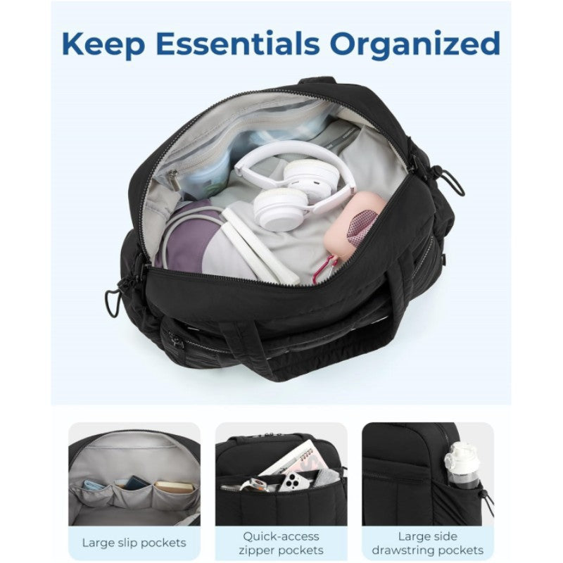 Travel bag large capacity luggage bag sports and fitness bag with toiletries bag compartment shoulder bag - Premium Weekender Bag from eprolo - Just $36.99! Shop now at Handbags Specialist Headquarter