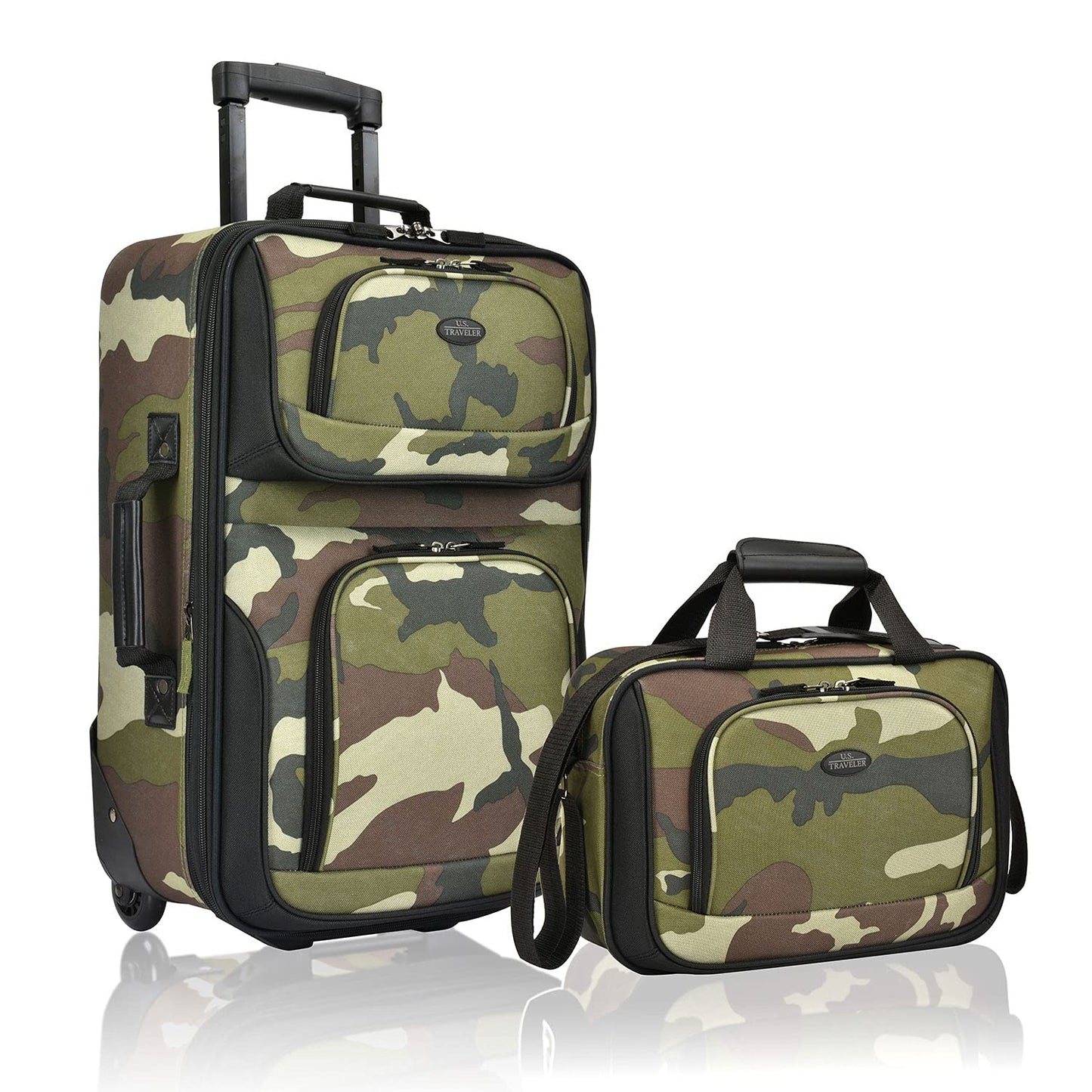 U.S. Traveler Rio Expandable Orange Carry-on