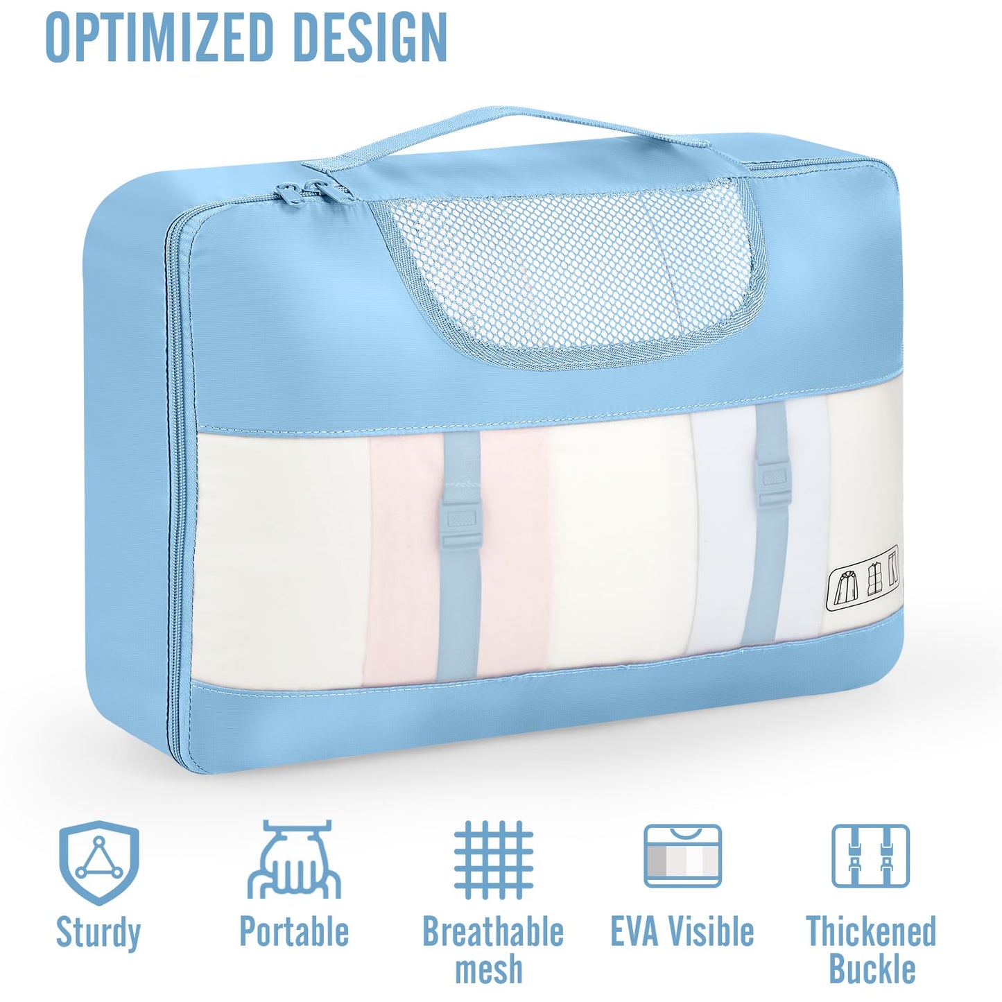 Veken Travel Cubes - 8 Piece Set