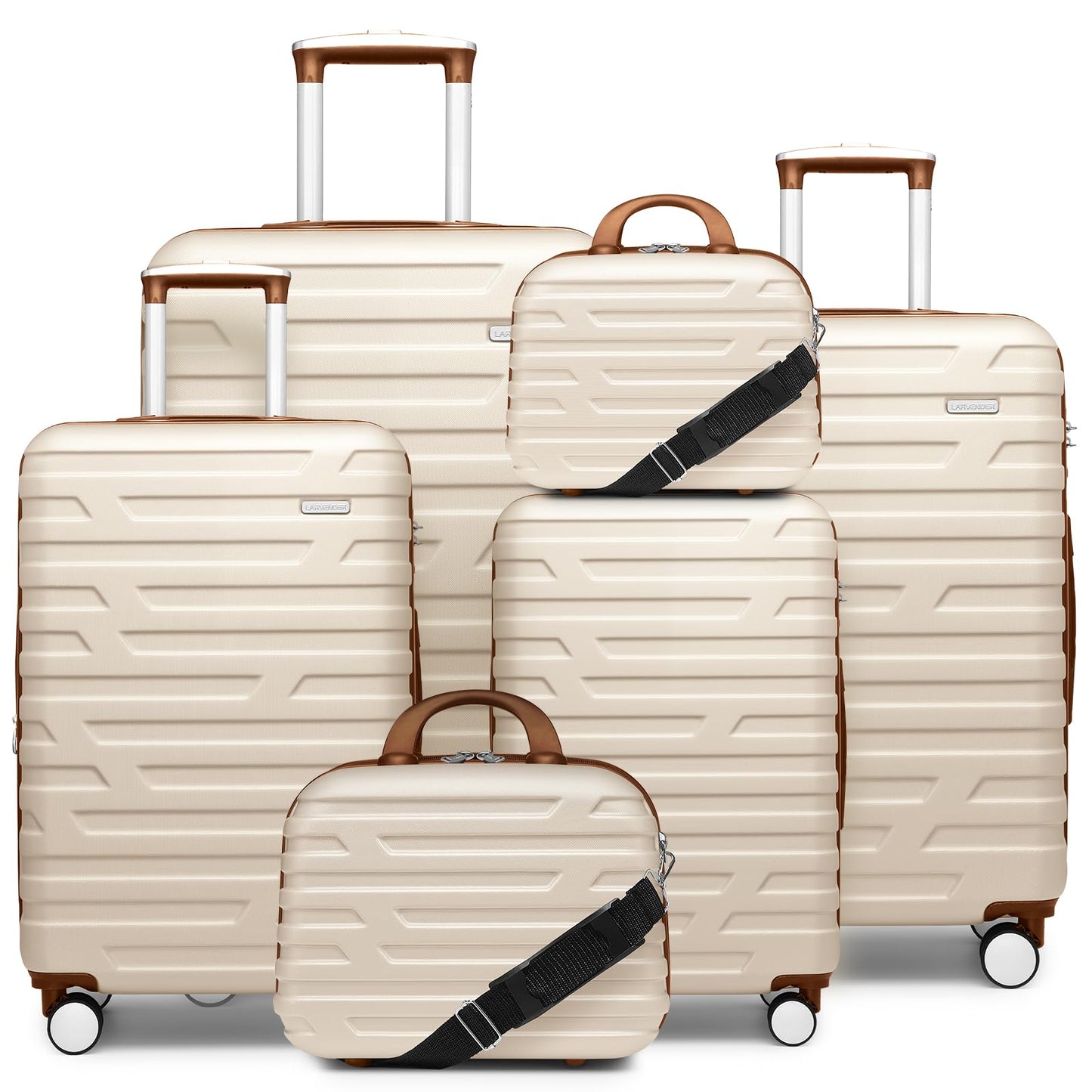 LAVENDER 6pc Hardside Spinner Luggage