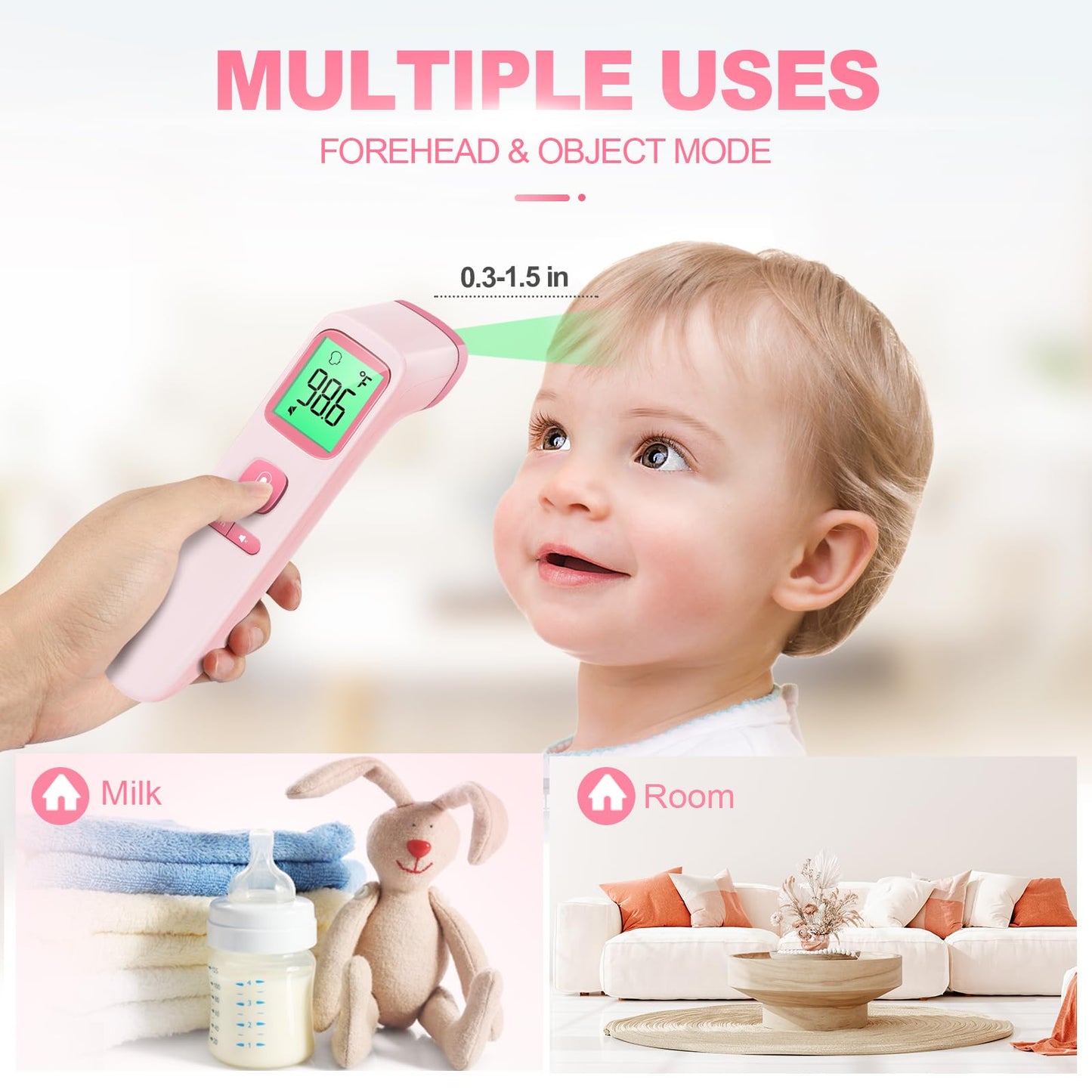 SmartScan No-Touch Thermometer: Family & Fever Care