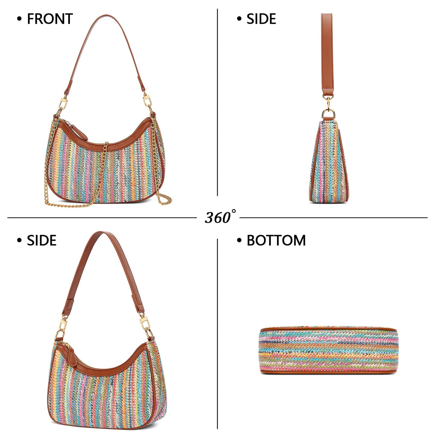 Chic Retro Hobo Bag - KKXIU Women's Purse Collection