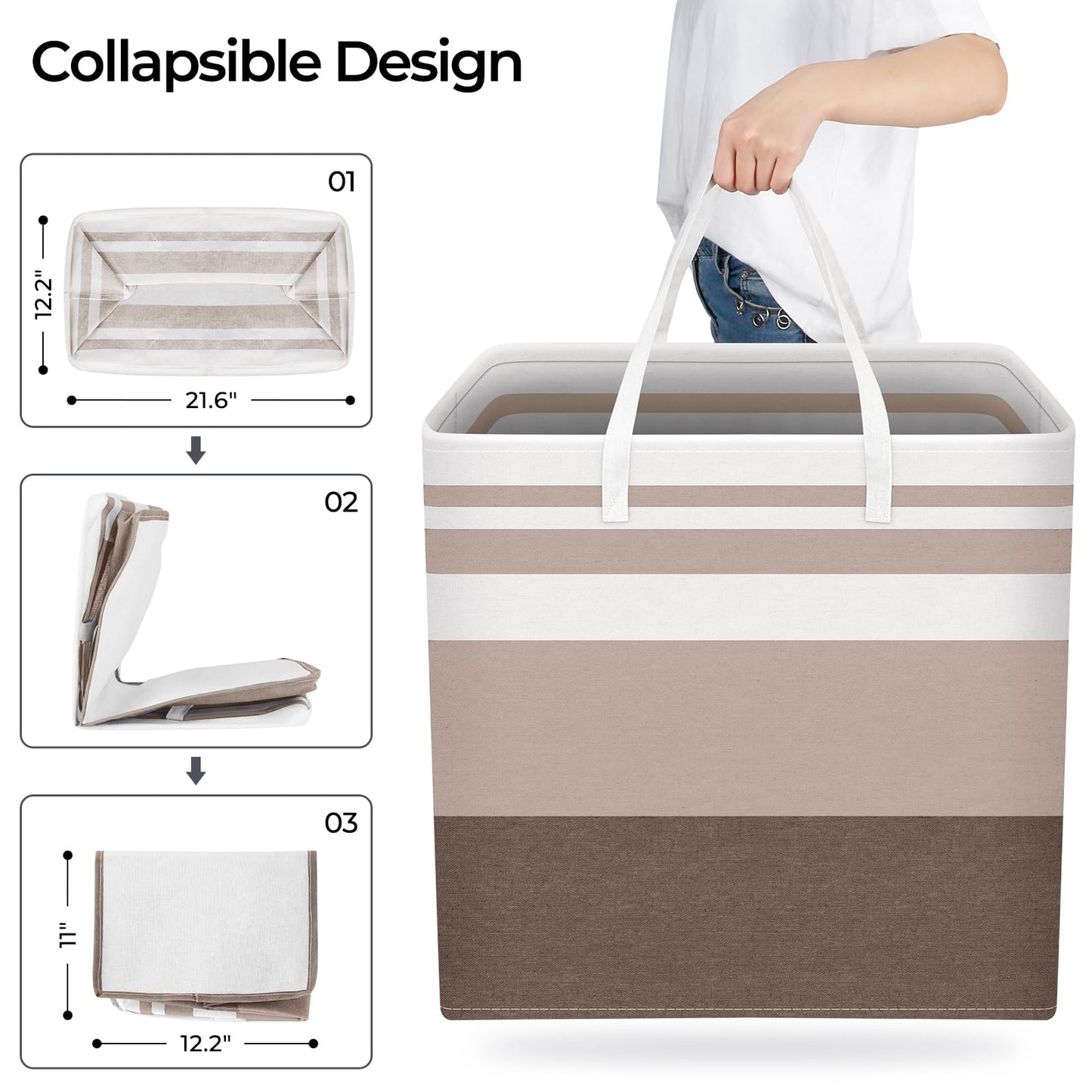 HomeHacks Duo Waterproof Laundry Baskets