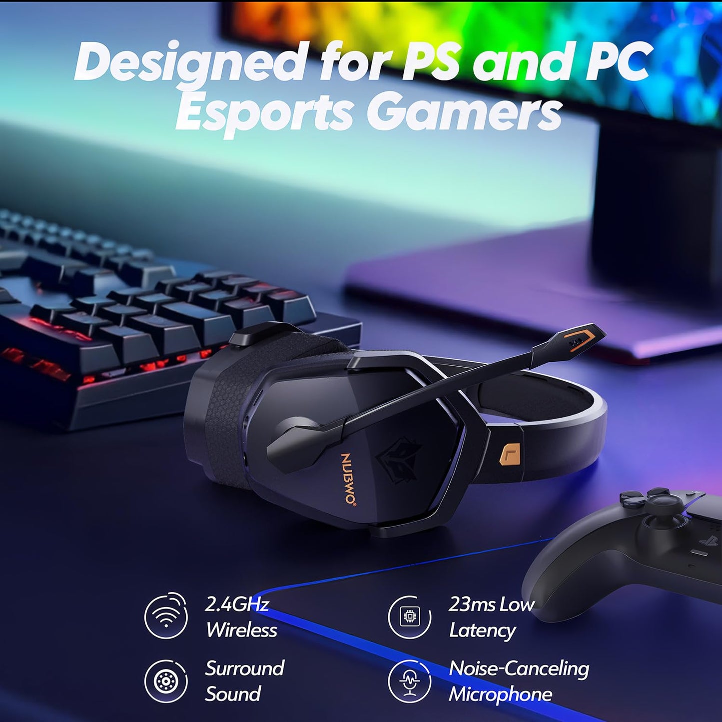 NUBWO G06 Dual Wireless Gaming Headset