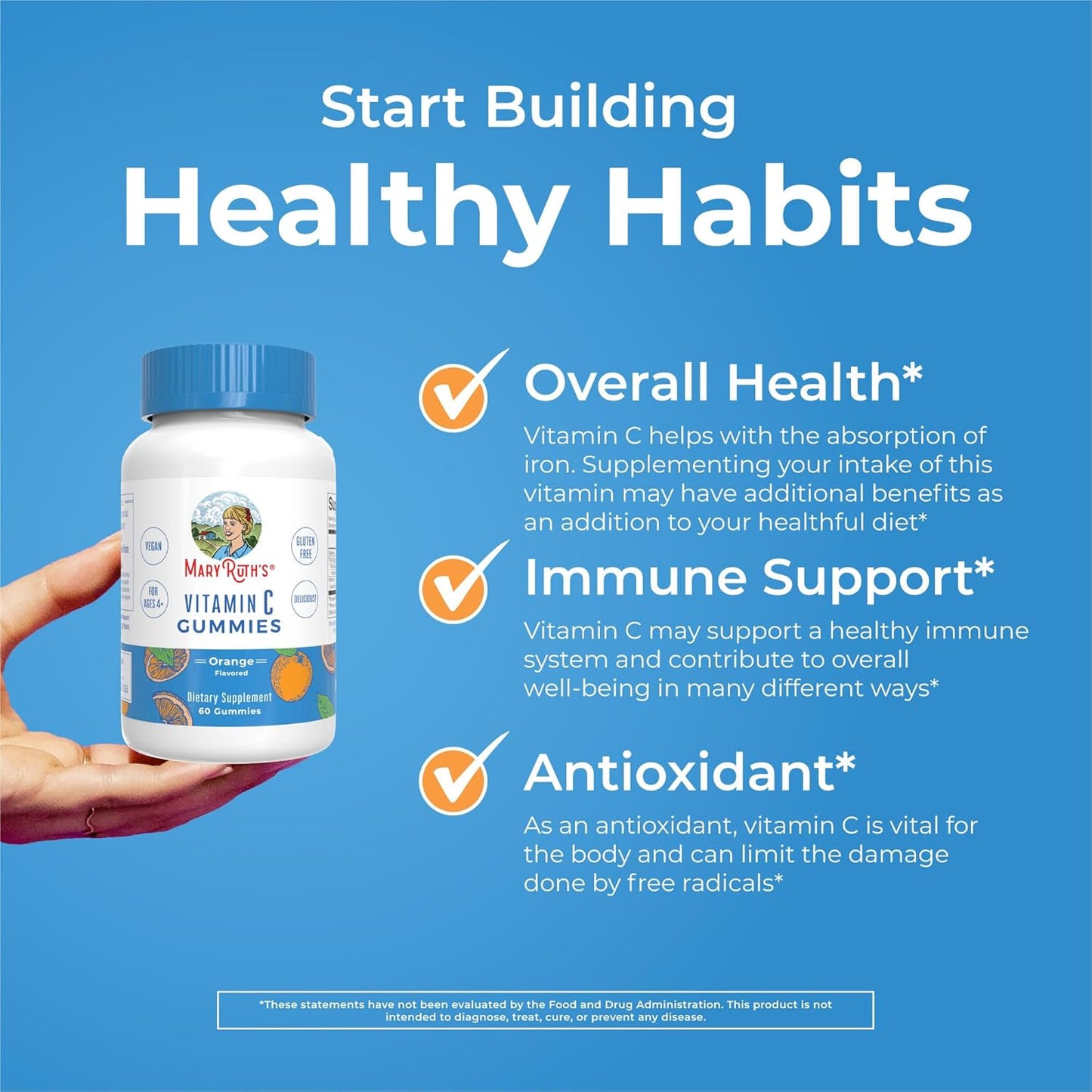 MaryRuth Vegan Vitamin C Gummy Immune Boost