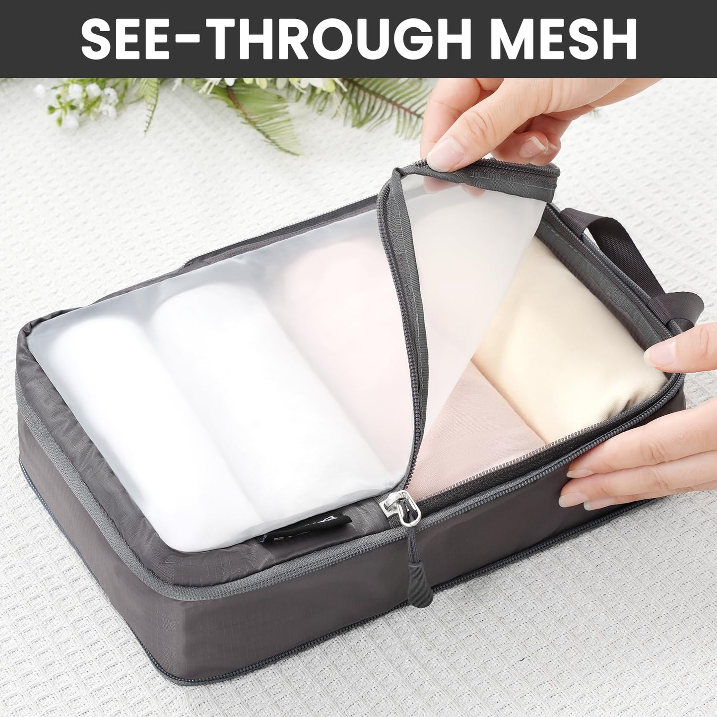 BAGAIL Travel Compression Cubes Set for Packing Ease