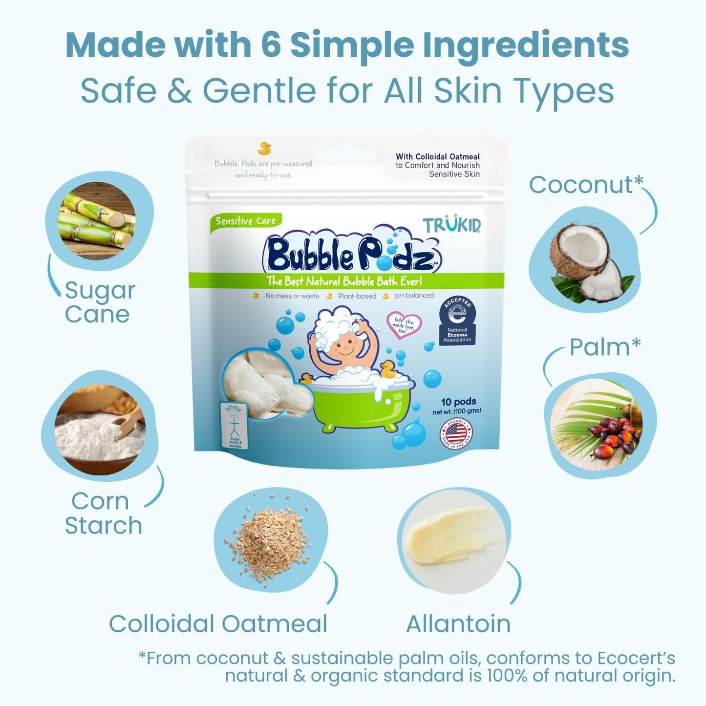 TruKid Bubble Podz: Gentle Lavender Bath Bombs