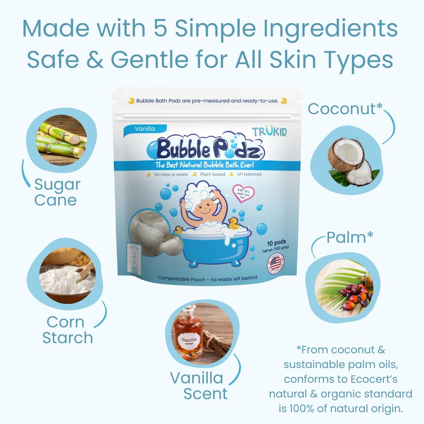 TruKid Bubble Podz: Gentle Lavender Bath Bombs