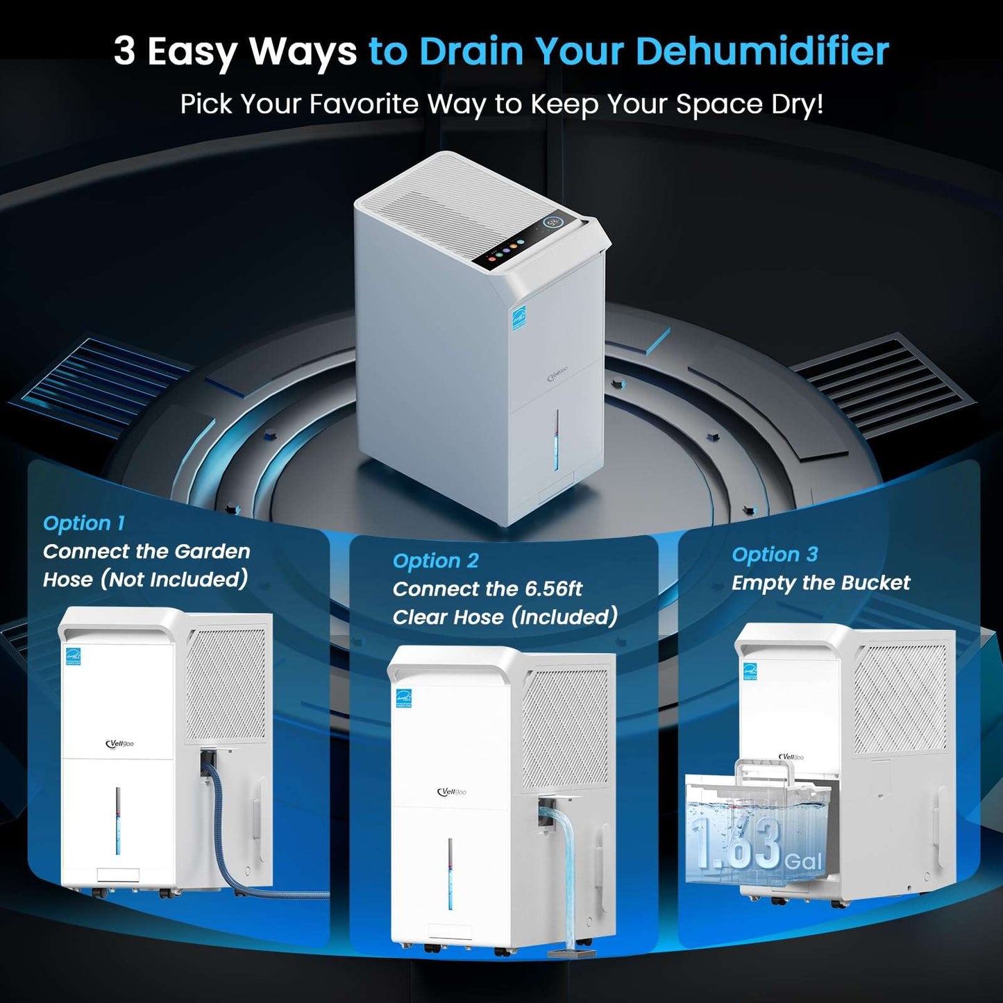 Vellgoo Energy Star Dehumidifier
