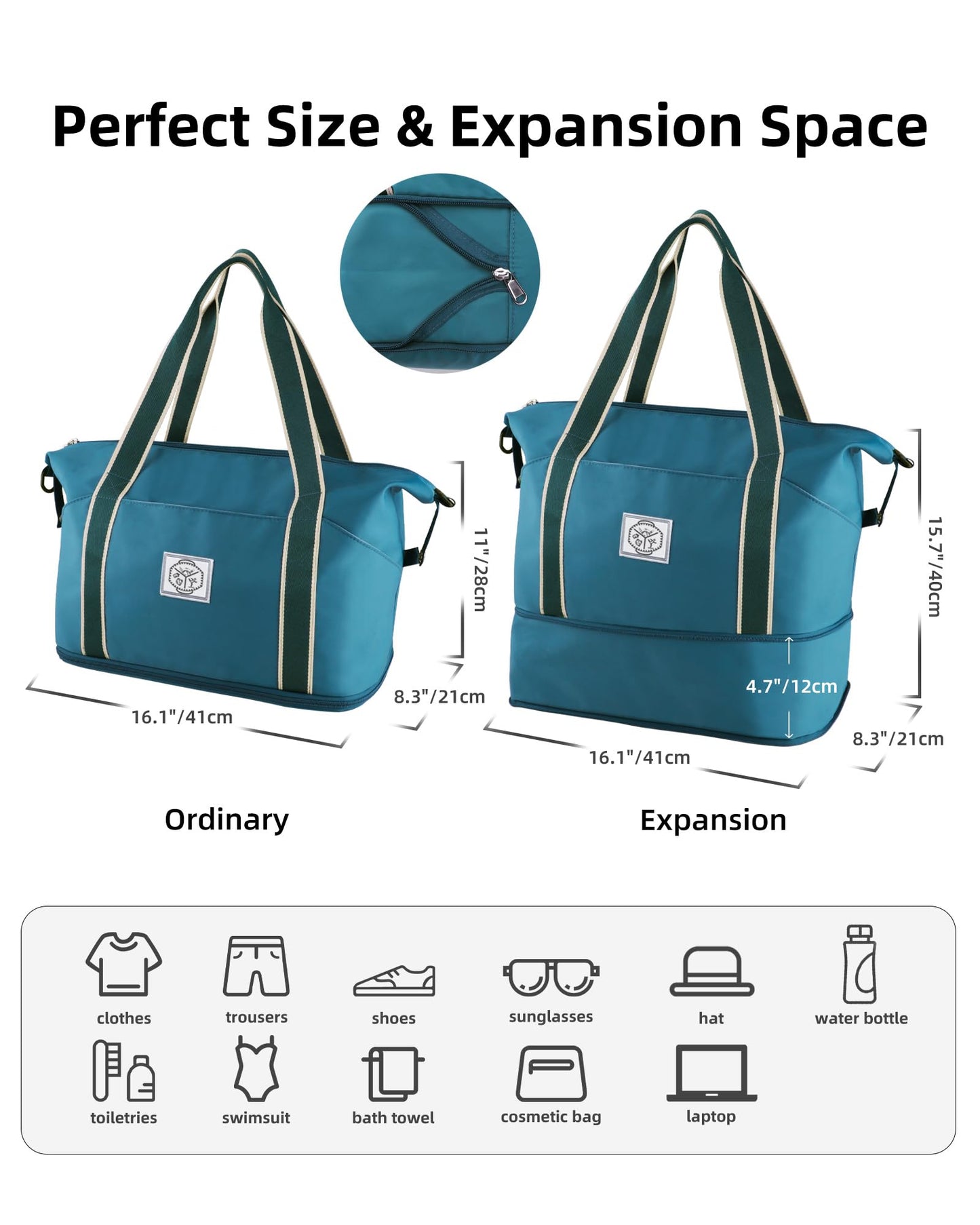 WALNEW Foldable Waterproof Travel Duffel Bag