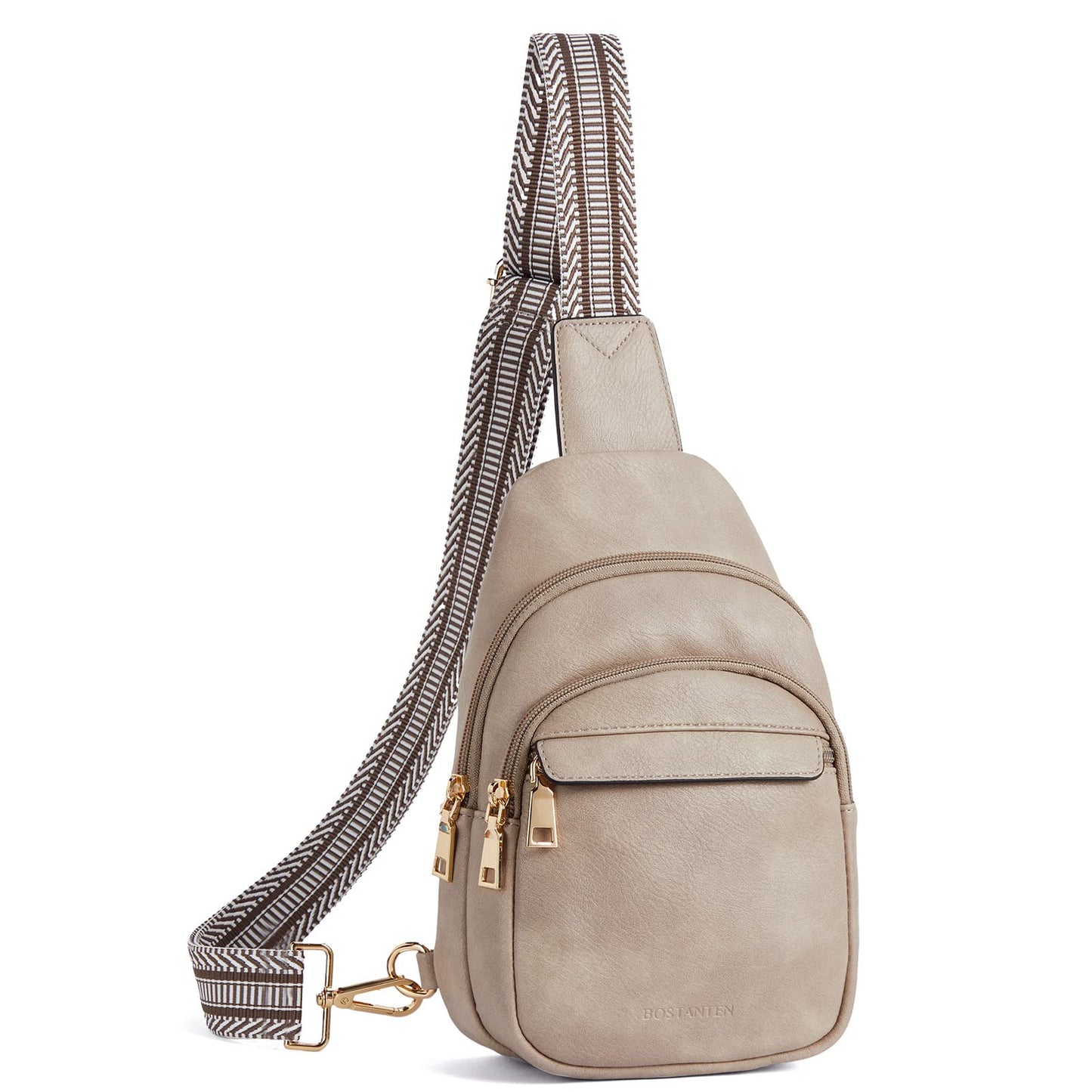 BOSTANTEN Chic Leather Crossbody Sling Bag