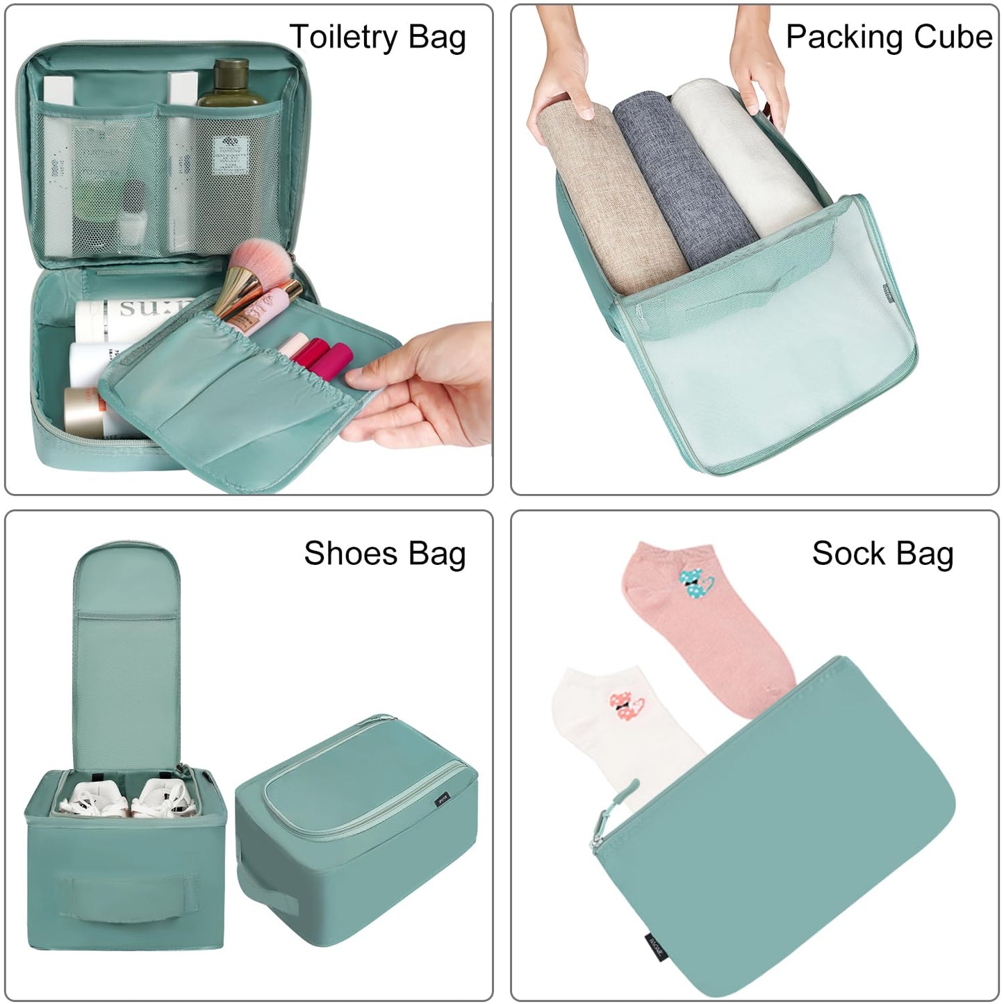 TravelMate 8-Piece Packing Cubes