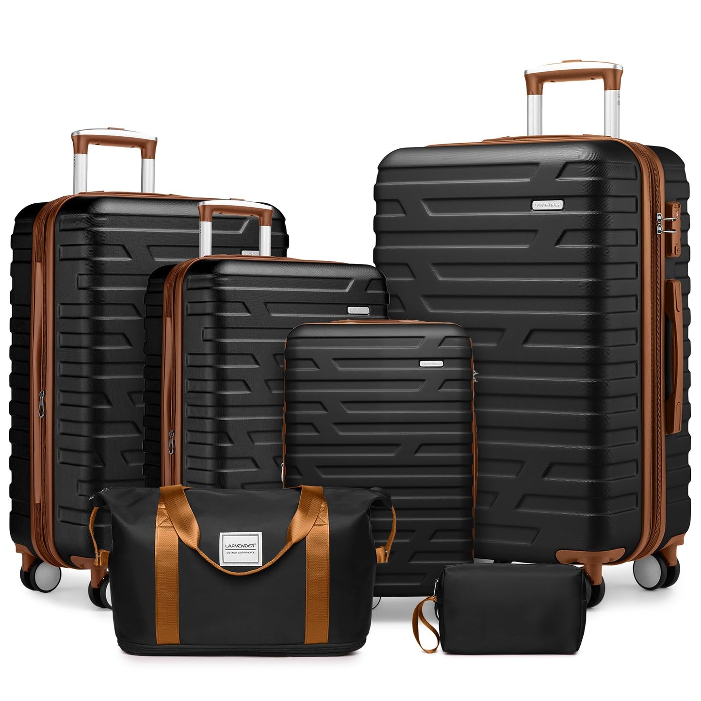 LAVENDER 6pc Hardside Spinner Luggage