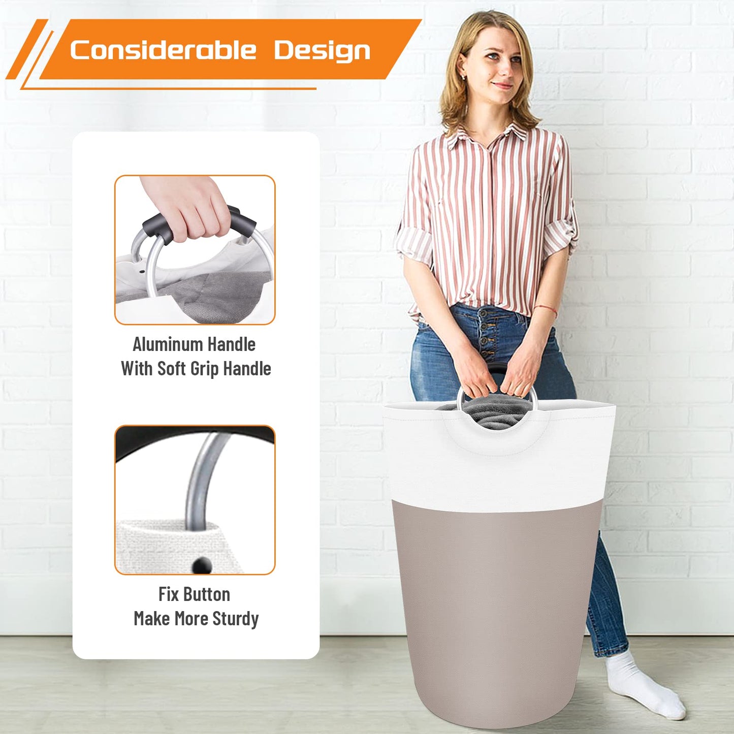 BlissTotes 90L Collapsible Laundry Hamper - Black