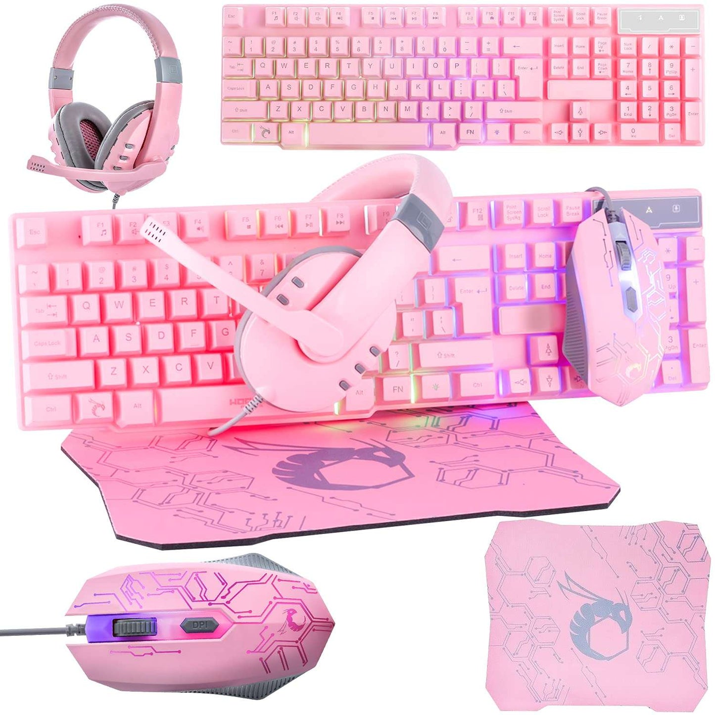 Hornet RX-250: 4-in-1 RGB Gaming Gear Bundle