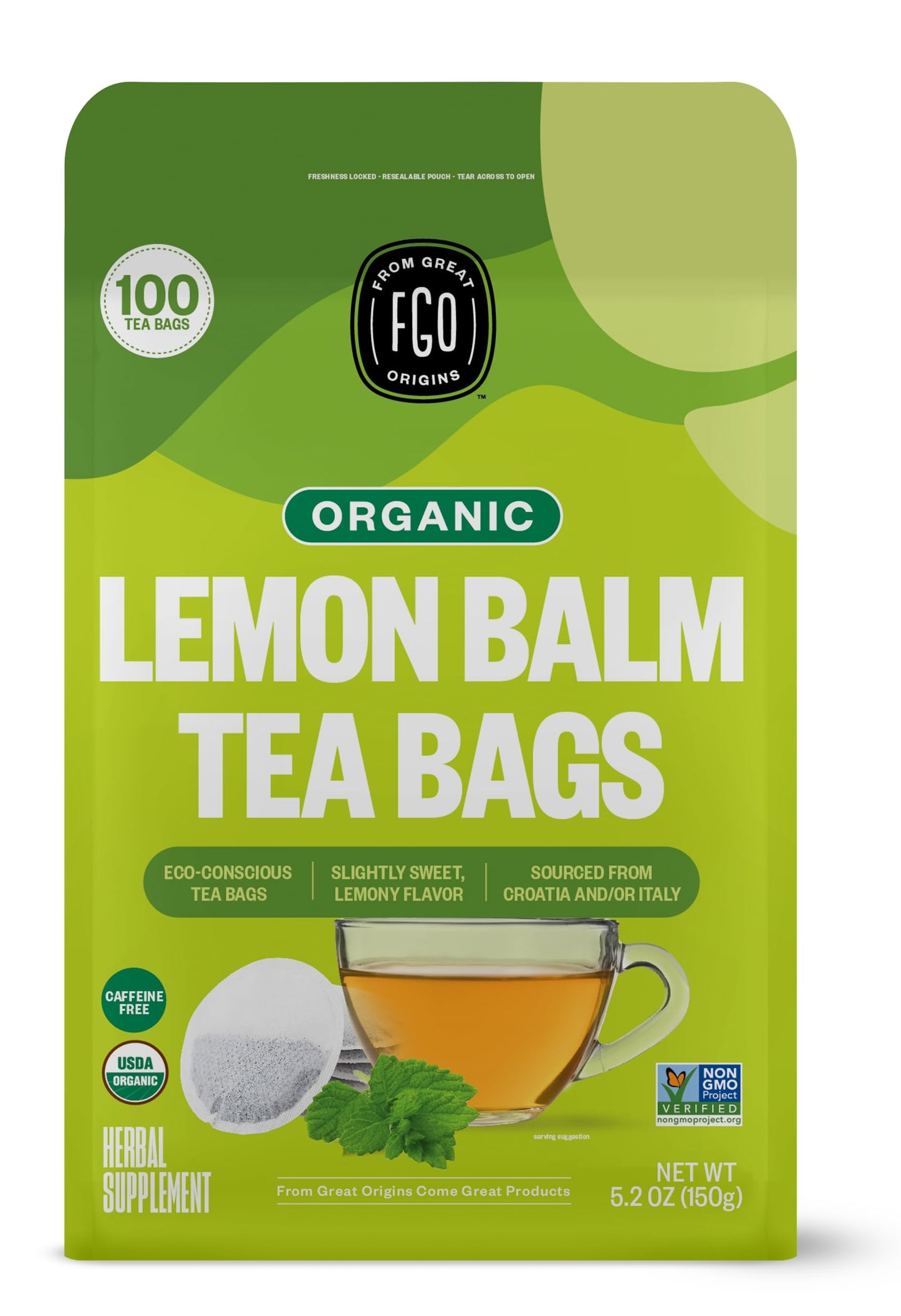 ElderZen Organic Tea - Caffeine-Free Eco Bags