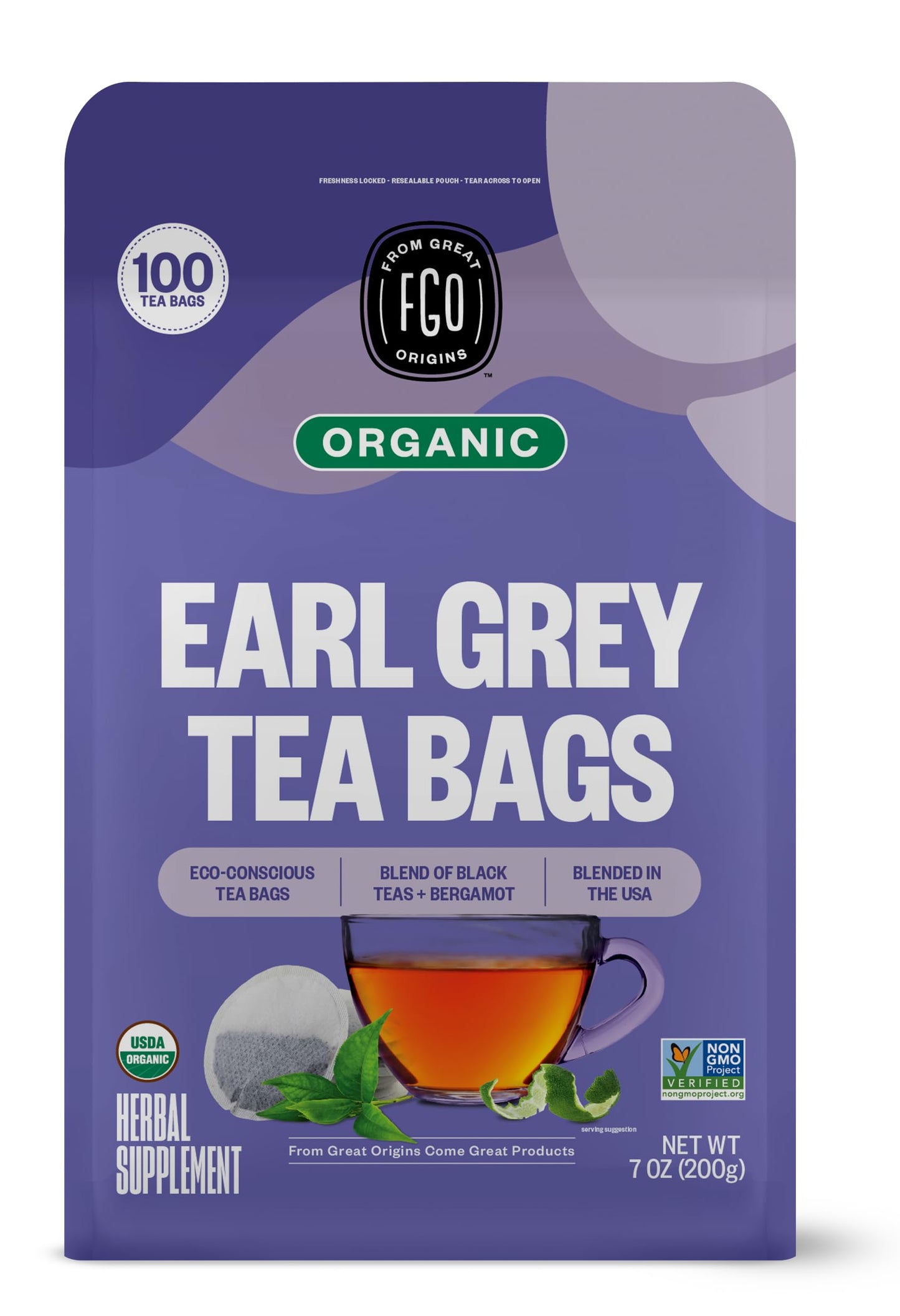 ElderZen Organic Tea - Caffeine-Free Eco Bags