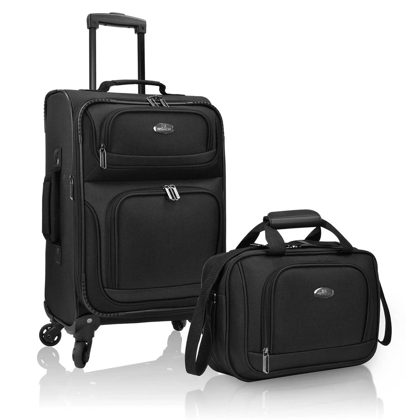 U.S. Traveler Rio Expandable Orange Carry-on