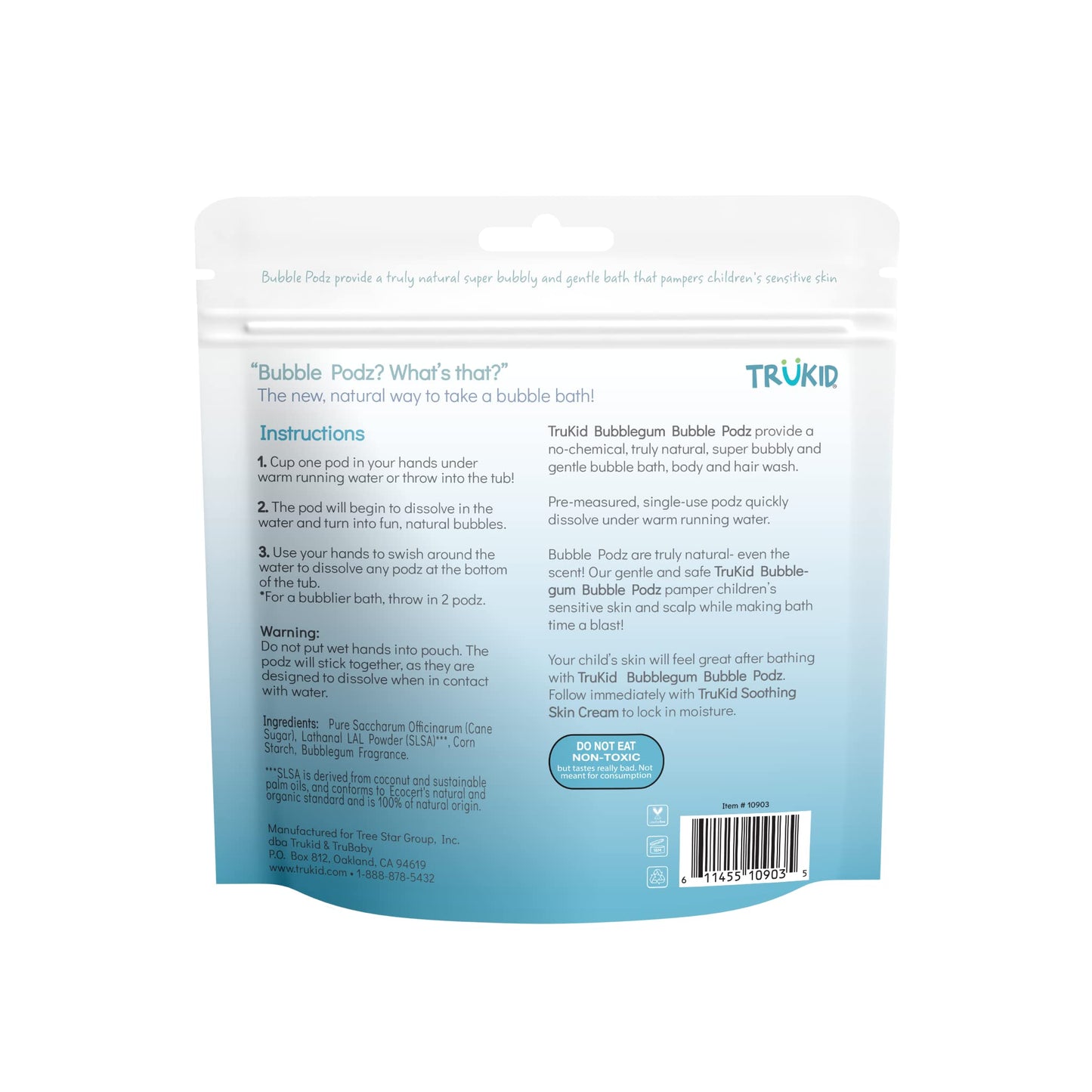 TruKid Bubble Podz: Gentle Lavender Bath Bombs