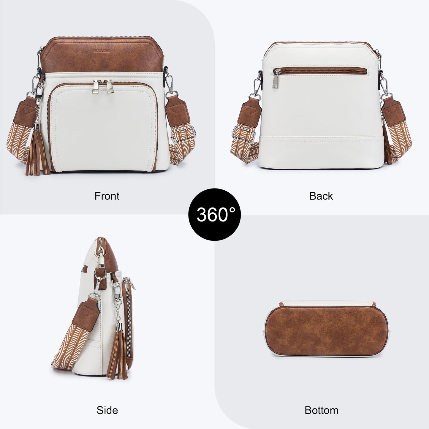 Tassel Charm Crossbody Bag for Women