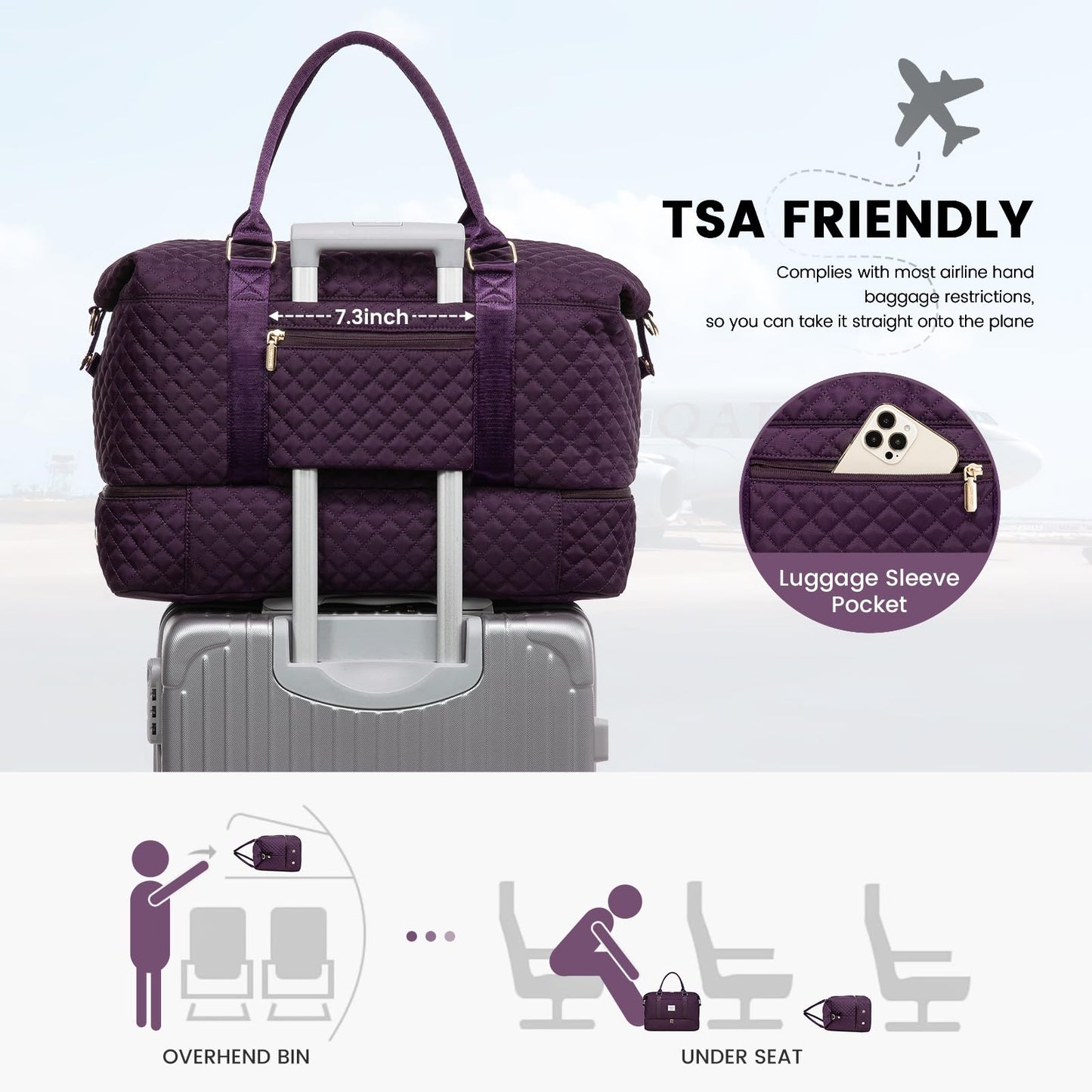 LOVEVOOK All-in-One Duffle: Travel & Gym Ready