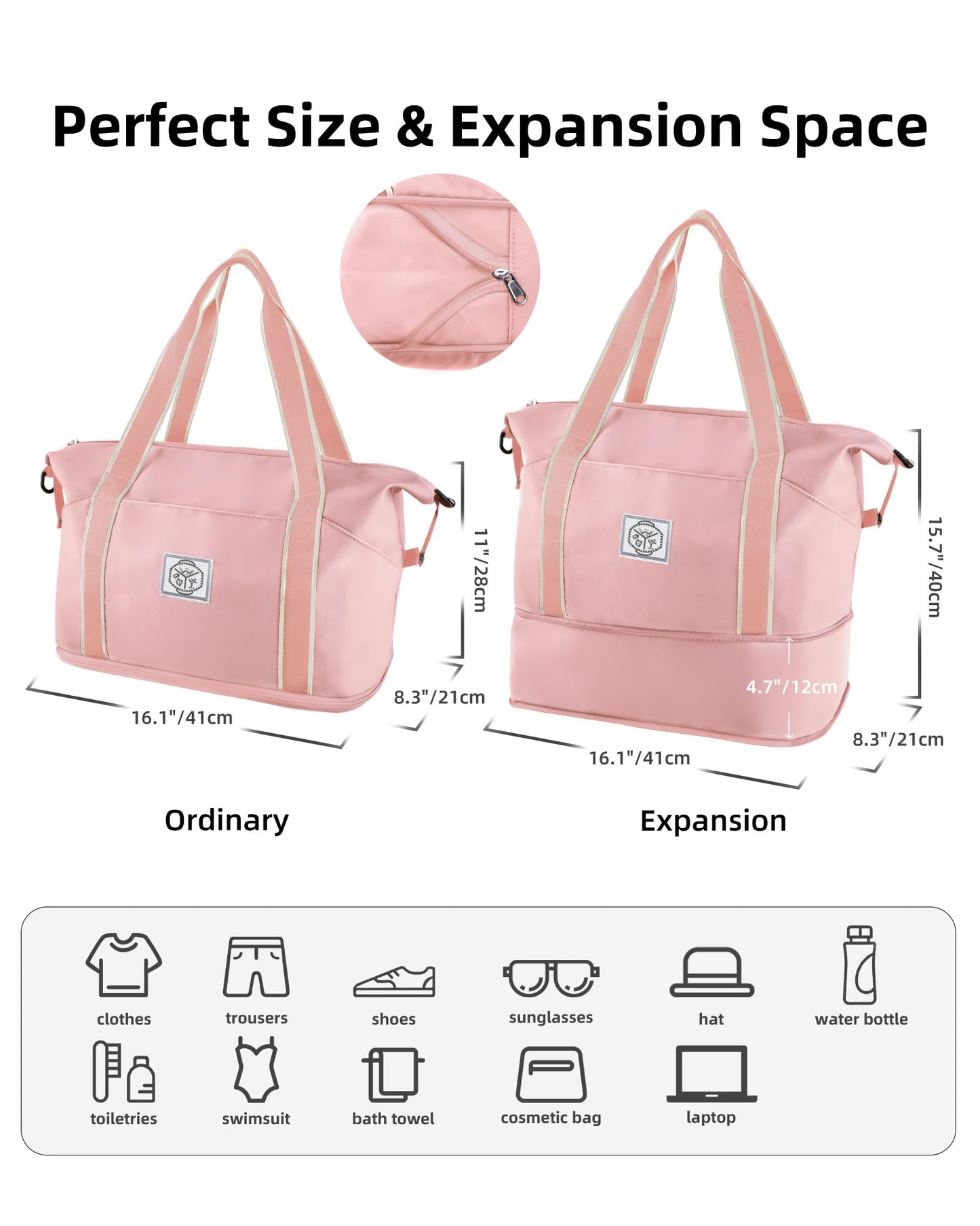 WALNEW Foldable Waterproof Travel Duffel Bag