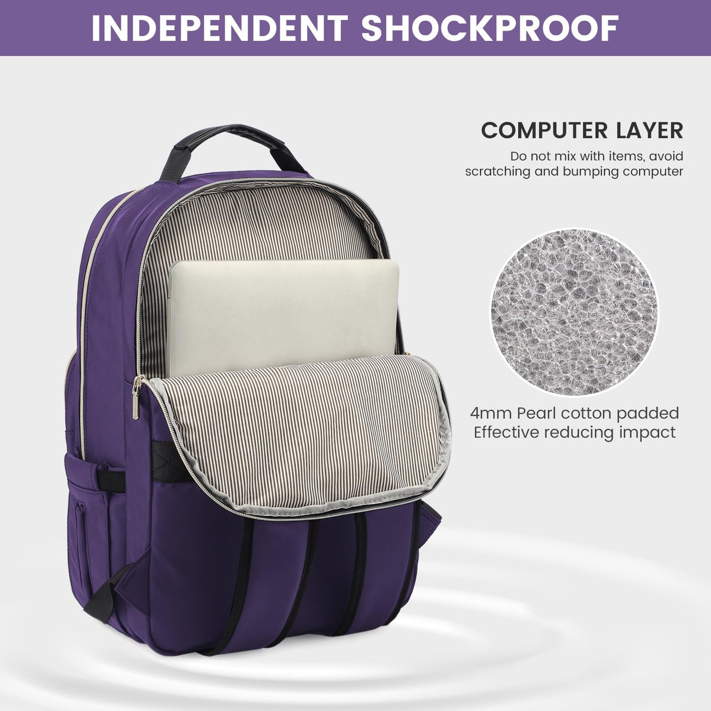 Chic Leather Laptop Backpack for Women - LoveVook