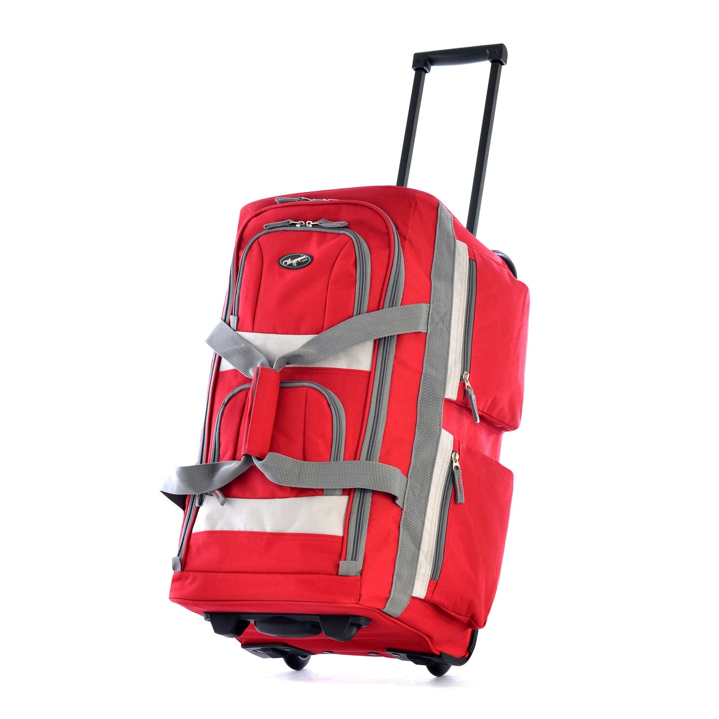 Olympia 22 Max Wheeled Duffel: 8-Pocket Water-Resist