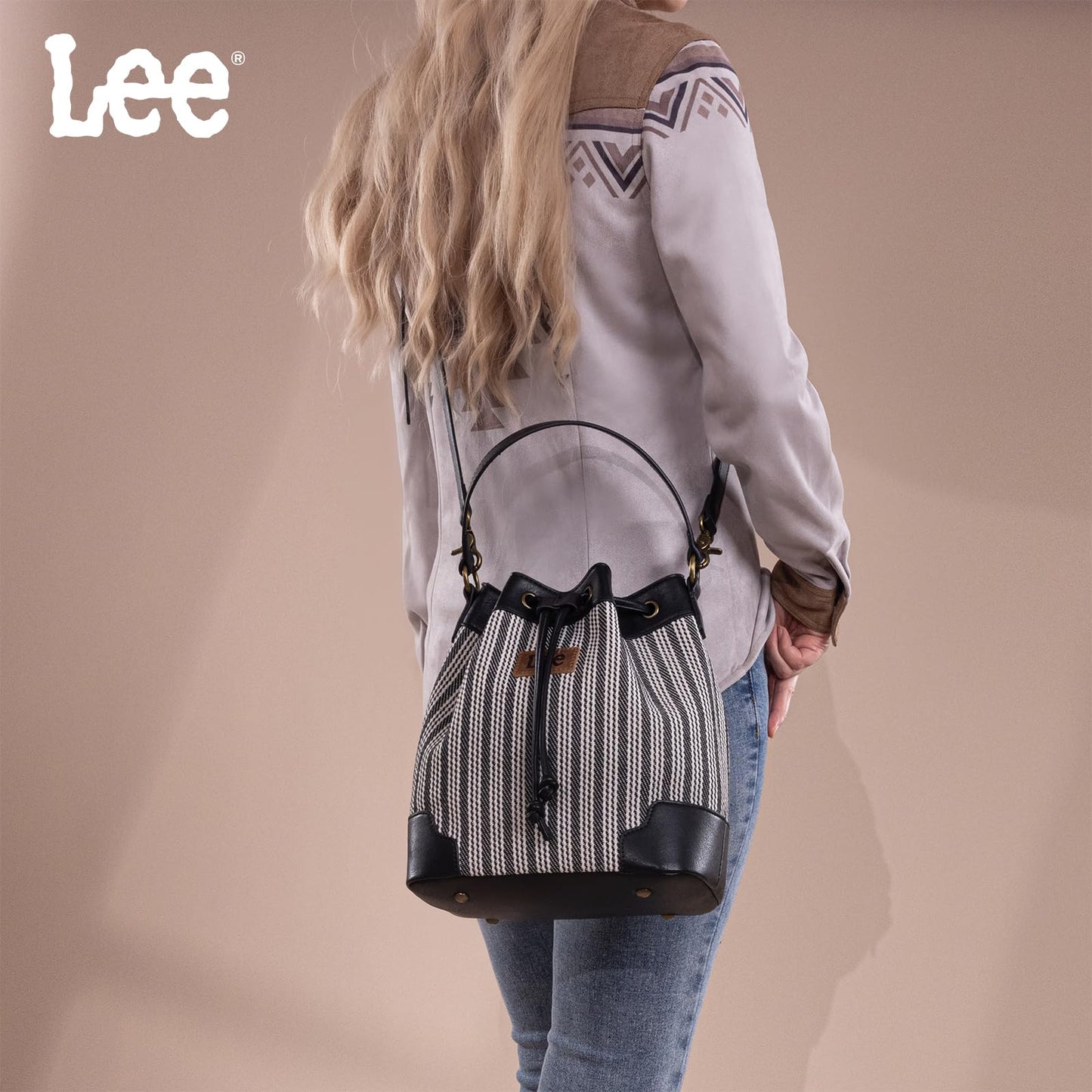Montana West Lee Drawstring Hobo Bucket Bag